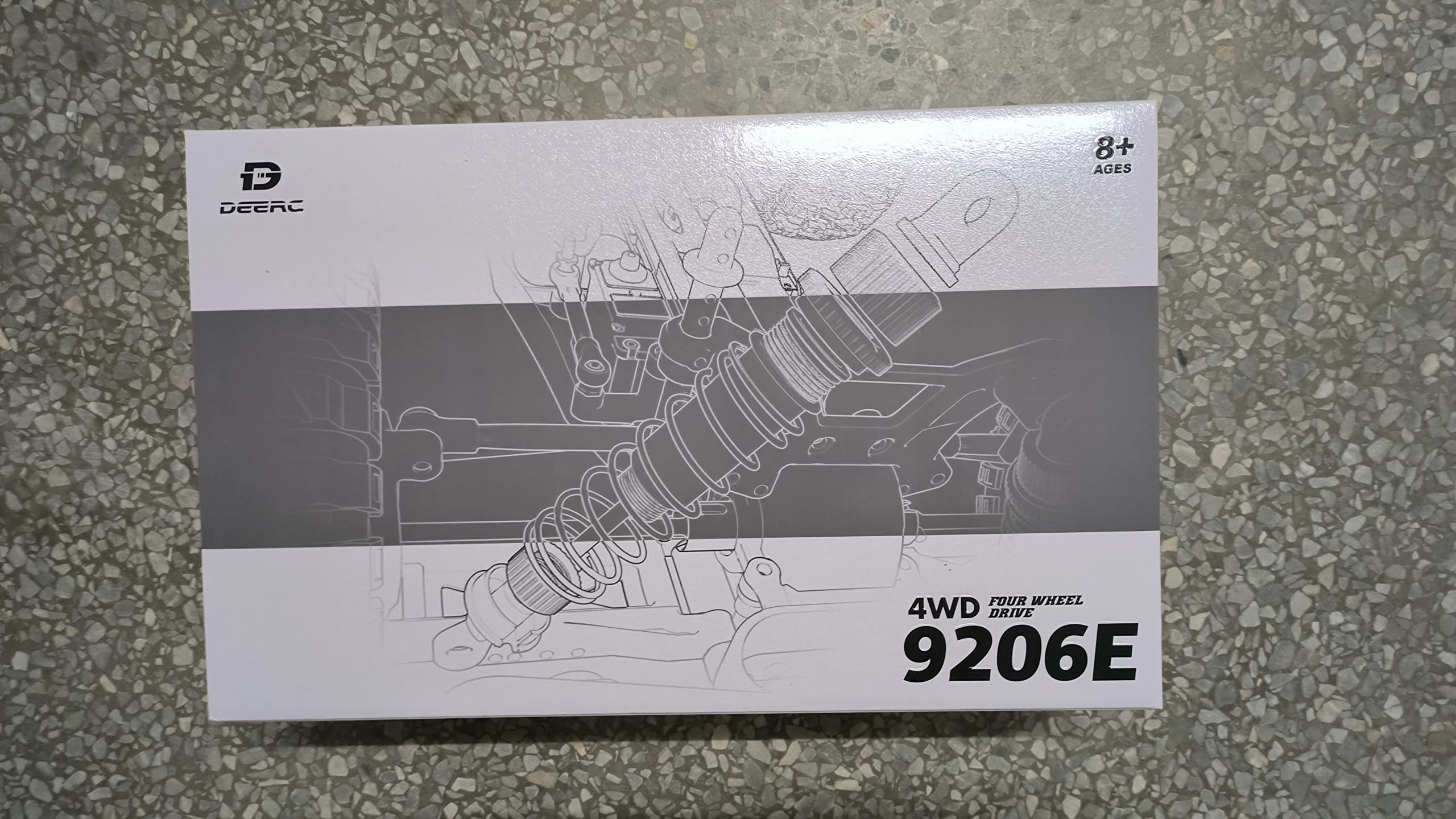 DEERC 9206E RC Ferngesteuertes Auto mit 48 km/h High Speed, 4WD 1:10 CAR Off-Road 2.4GHz Funkfernsteuerung Monstertruck Buggy,2 Akku Lange Laufzeit,Crawler Spielzeug Rennwagen für Kinder Erwachsene