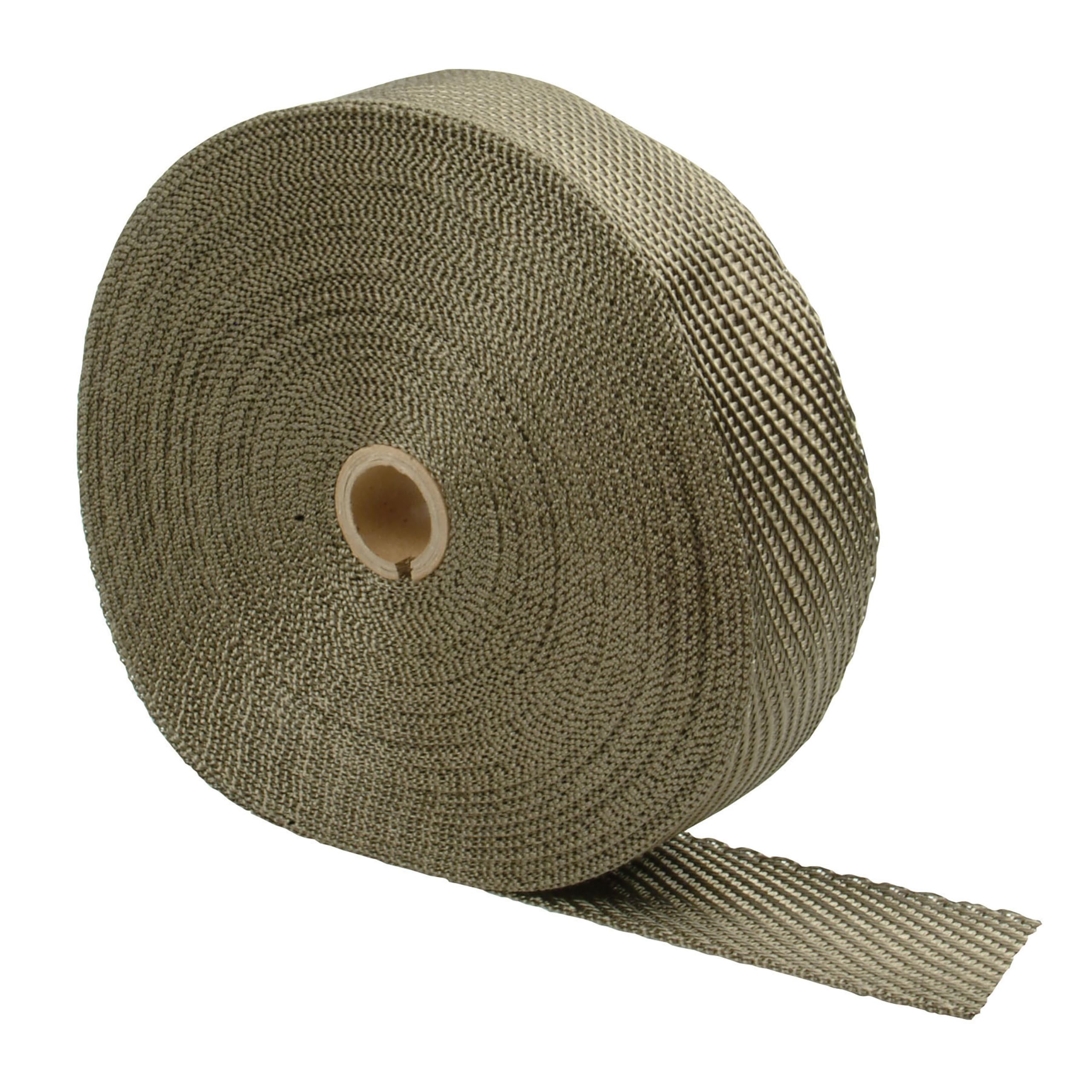 Design Engineering Titanium Exhaust Heat Wrap with Lava Rock Technology - 1" x 100' - Pliable Exhaust Wrap Tape, Withstands 1800°F Direct & 2500°F Intermittent Heat