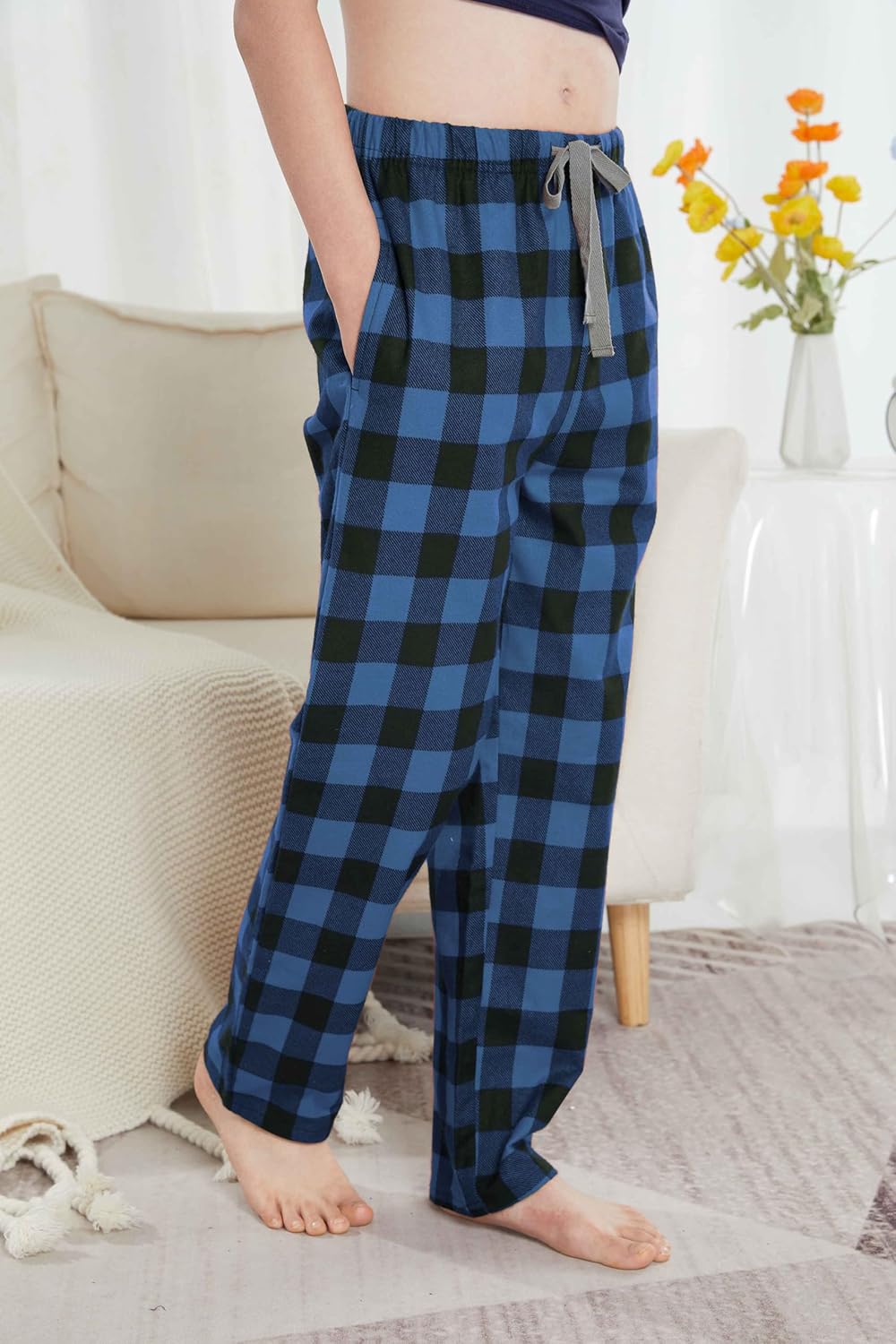 HiddenValor Big Boys Cotton Pajama Lounge Pants With Pockets - Image 6