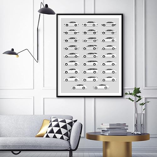 Miniatura 3 de Póster hecho a mano compatible con Honda Accord impreso, arte de pared, decoración hecha a mano de las generaciones del acuerdo, historia y