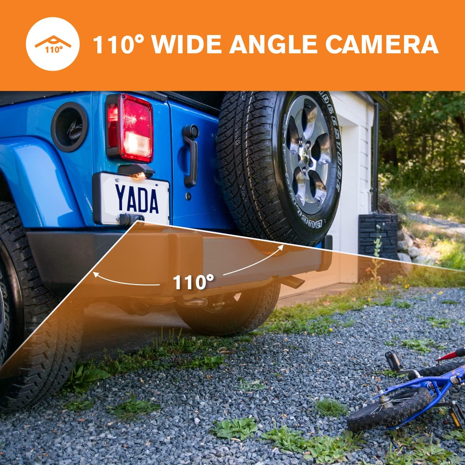 YADA | Vehicle Backup Camera Expandable System, 5" Dash Camera, Adjustable Rear View Car Monitor, Digital Wireless, Waterproof, Night Vision, Single or Split View Monitor : Electronics