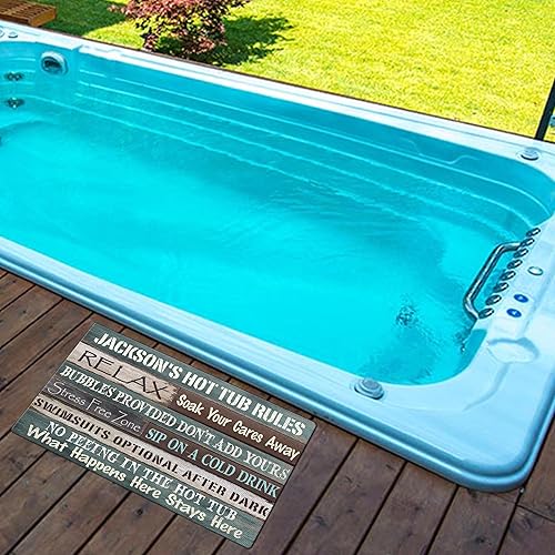 Miniatura 7 de V VIBEPY Felpudo de neón LED no real, estampado en toda la superficie, decoración personalizada para bañera de hidromasaje, decoración de baño,