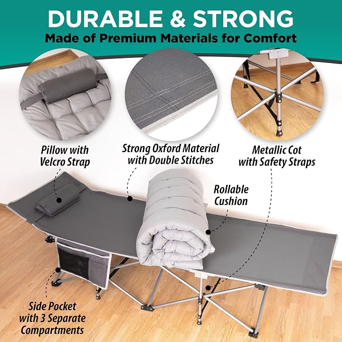 Colchoneta plegable para camping ZONETECH miniatura 4