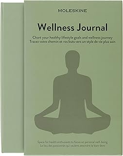 Moleskine Wellness Journal (Themen-/ Hardcover Notizbuch zur Überwachung Ihrer Gesundheits, und Fitnessziele, 13 x 21 cm, 400 Seiten)