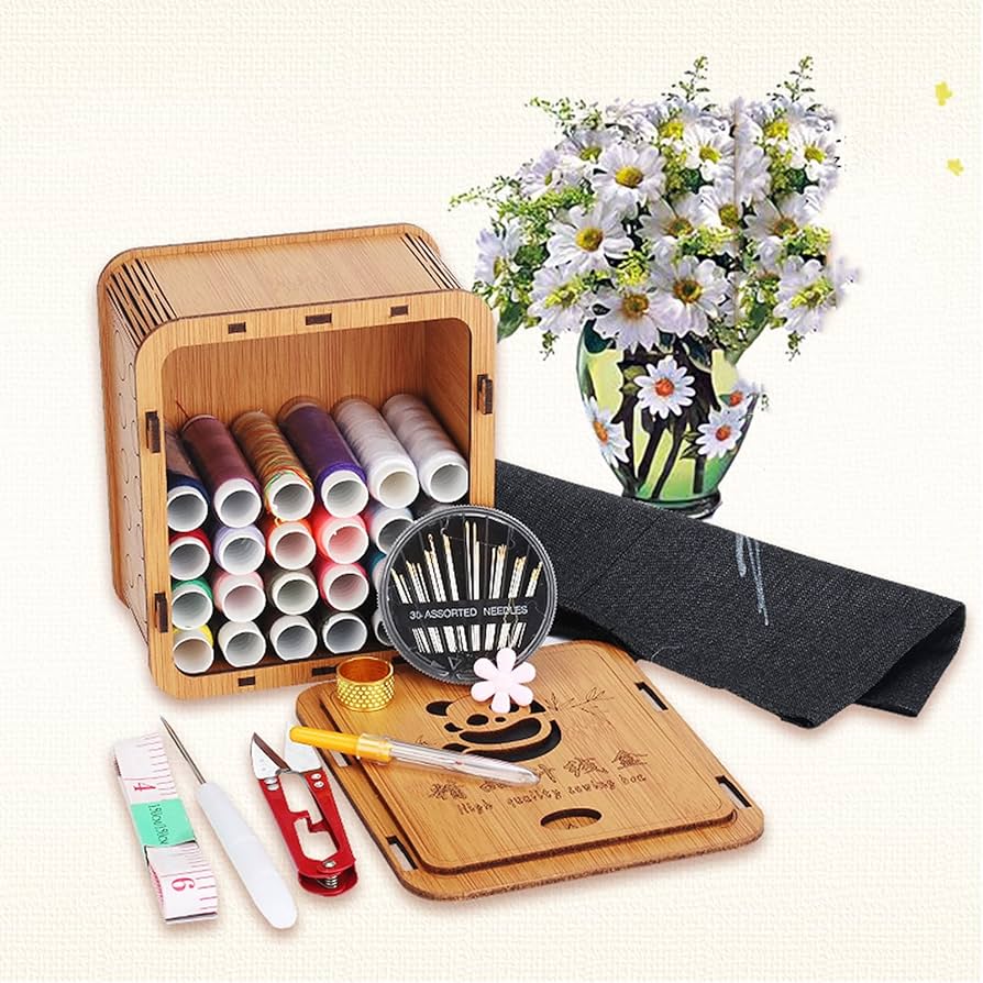 パンダン　ソーイングボックス　新品 Amazon | Largesoy ソーイングセット パンダ 裁縫キット 裁縫箱