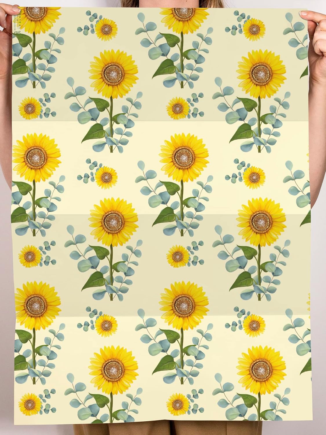 CENTRAL 23 Sunflower Wrapping Paper Yellow Wrapping Paper