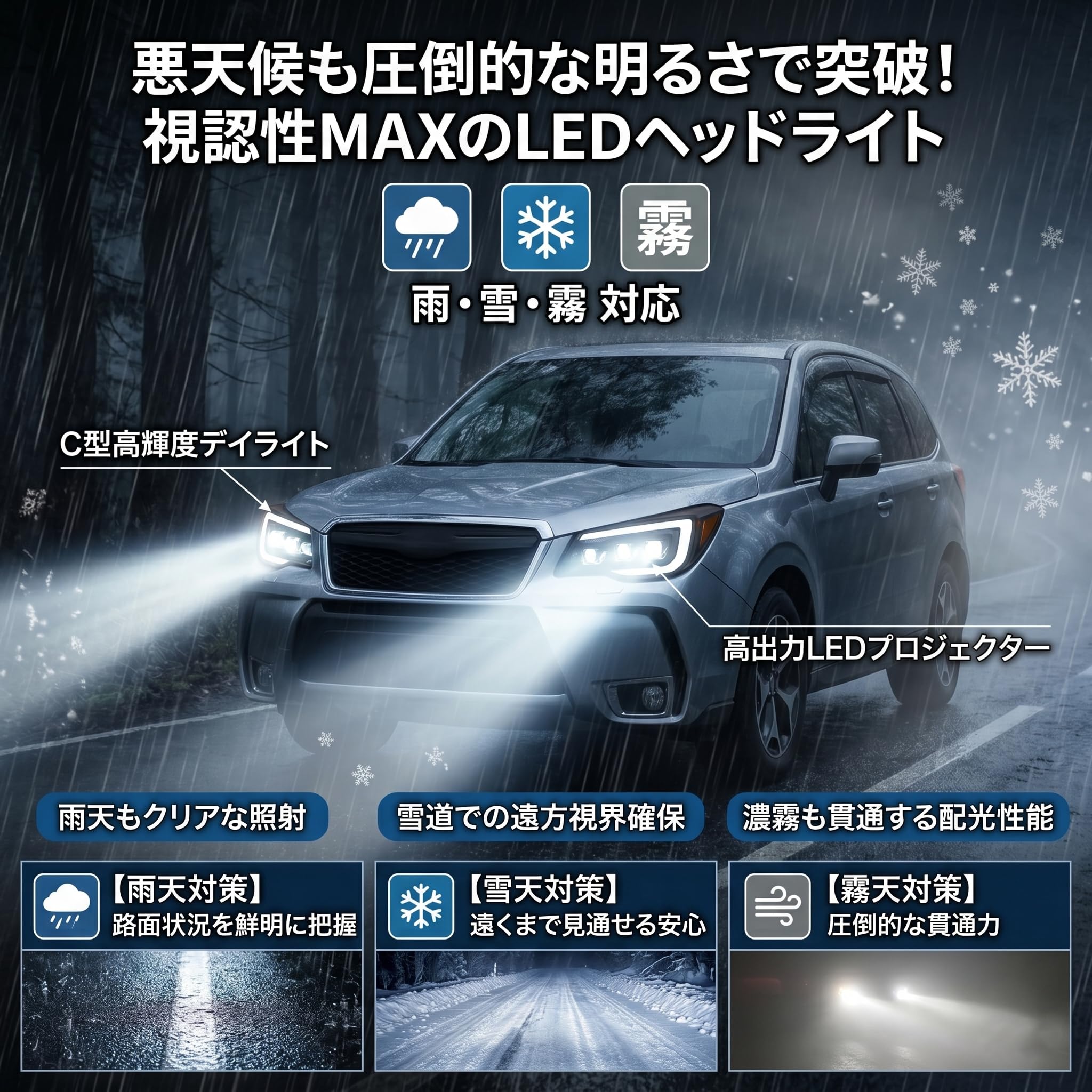Amazon.co.jp: HCMOTIONZ スバル フォレスター ヘッドライト 4代目 SJ
