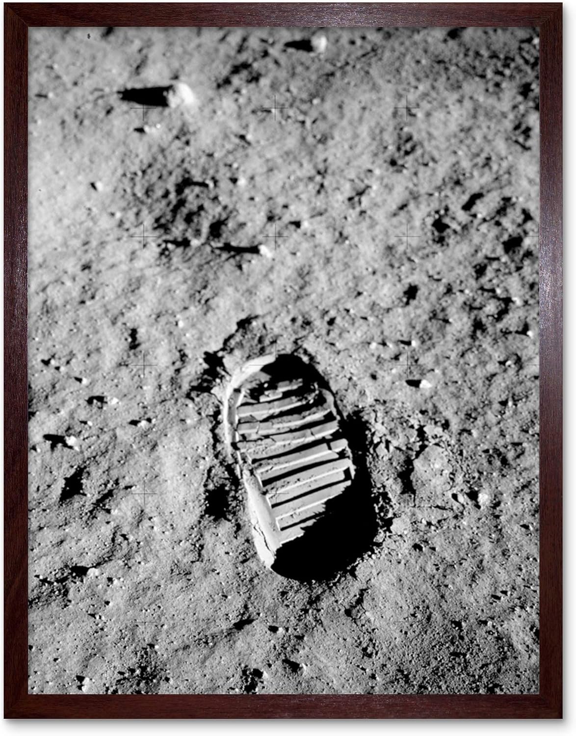 Artery8 Apollo 11 Bootprint Astronaut Aldrin Armstrong 50th Anniversary Moon Landing Unframed Wall Art Print Poster Home Decor Premium