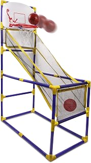 Point Games The Boomer Basketball Hoop Game, Indoor or Outdoor Arcade Sport Toy, Easy to Install, Fun and Entertaining for All Ages