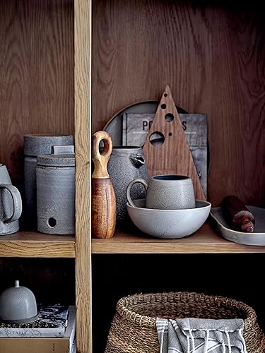 Miniatura 3 de Bloomingville Molinillos de sal y pimienta de madera de acacia marrón, 8 pulgadas (juego de 2)