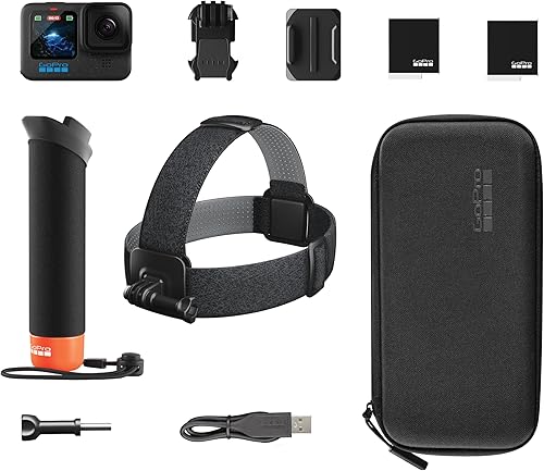 Miniatura 2 de GoPro HERO12 Black + Paquete de accesorios, incluye manipulador + correa para la cabeza 2.0 + batería enduro + funda de transporte