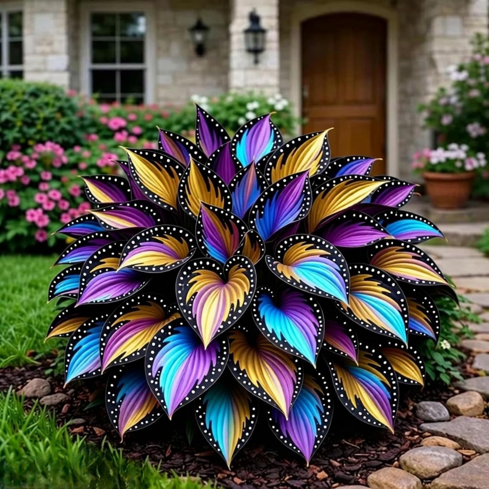 Perennial Hosta Bulbs, Fragrant Flowers, Suitable for Garden Plants, Landscape Design, Indoor and Outdoor Potted Plants-6 Bulbs-G