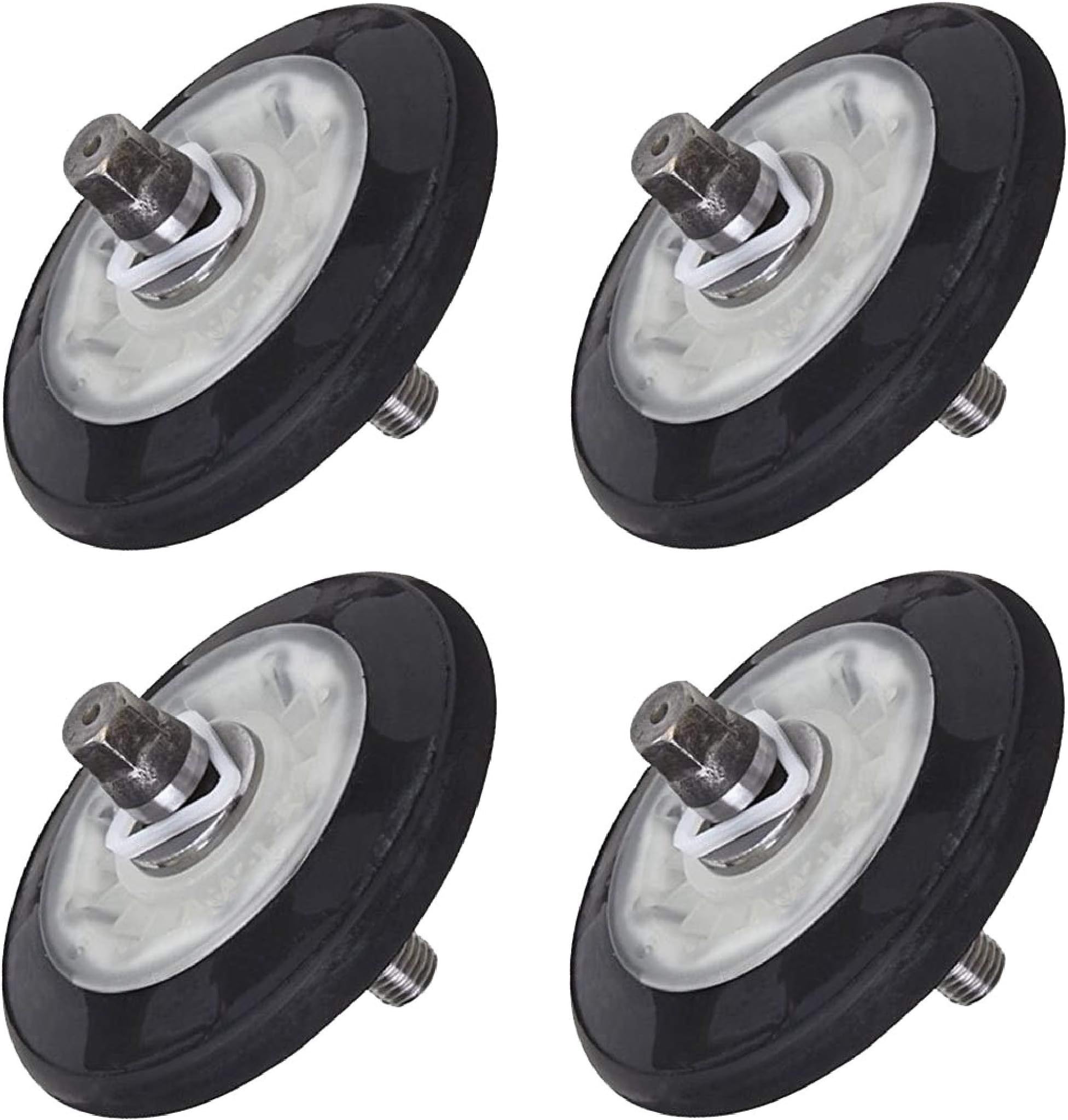 Nispira 4581EL2002C Dryer Drum Roller Assembly Compatible with LG Dryers Replace 4581EL2002A 4581EL2002B 4581EL2002D AP5688895 PS8260240, 4 Rollers