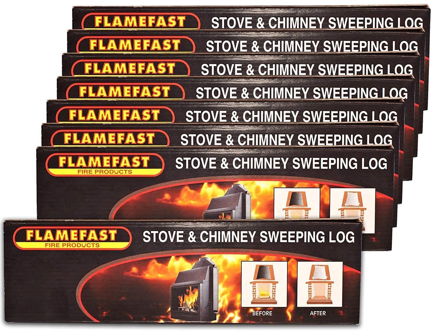 Flamefast Stove & Chimney Sweeping Log (Case Of 8)