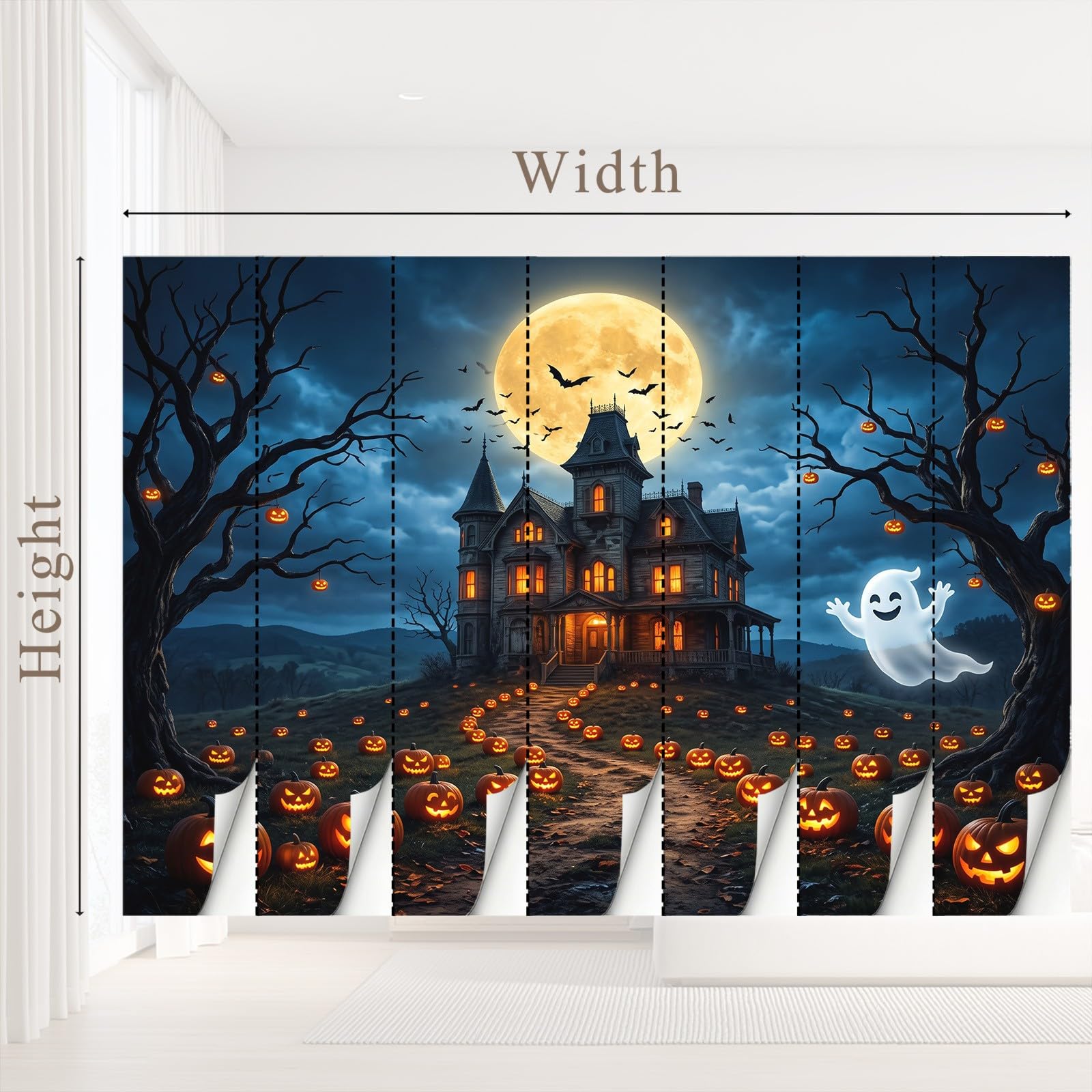 Tapete Fantasy Halloween Wandbilder, Vlies Fototapete mit Architektur