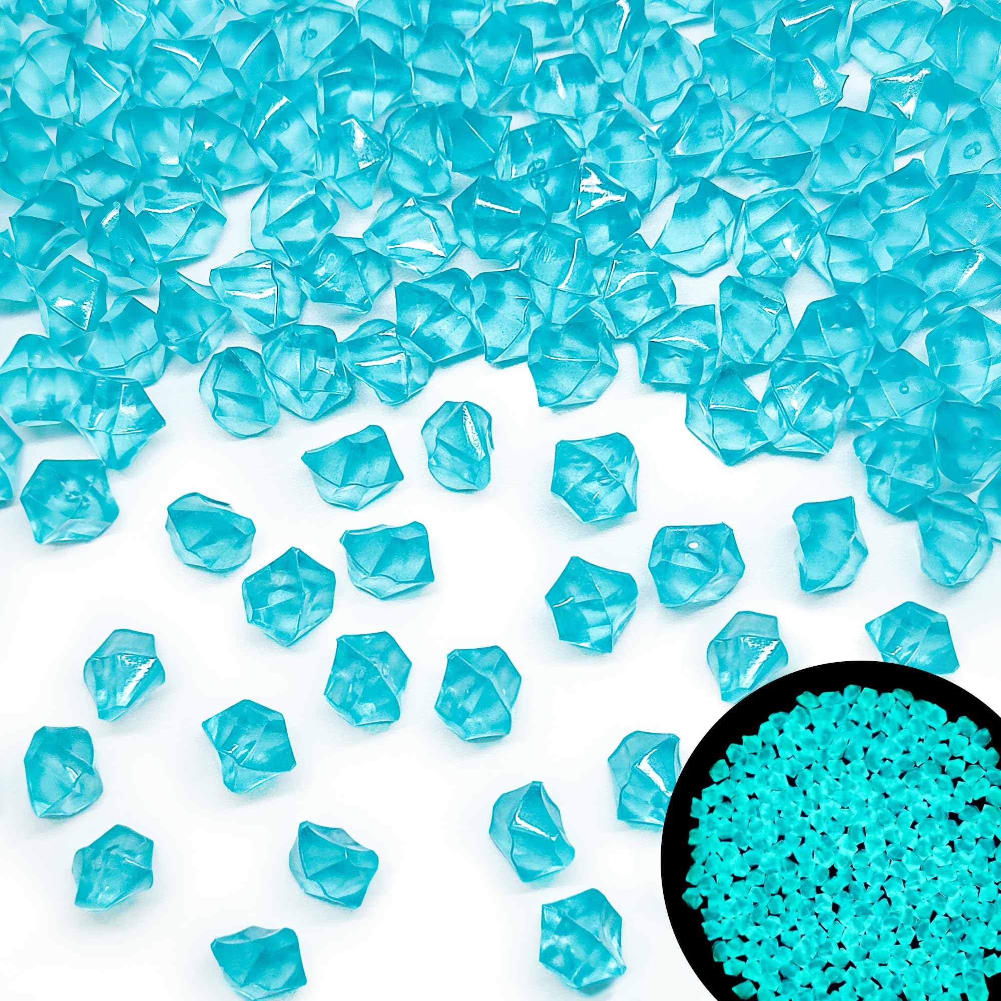 Rocas de hielo para rellenar jarrones en centros de mesa