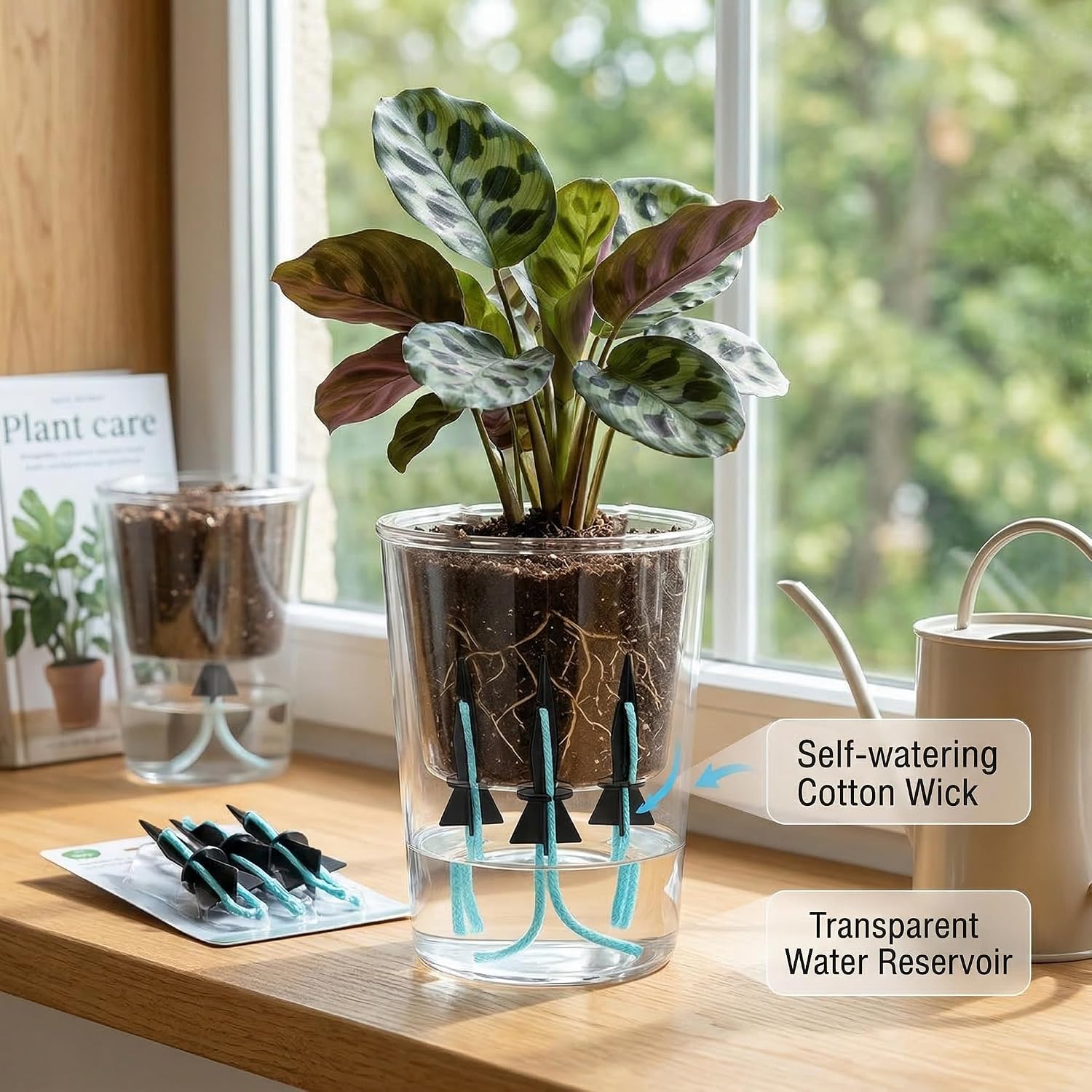 12 Pcs Plant Self Watering Devices Automatic Spikes Cotton Wick image 3