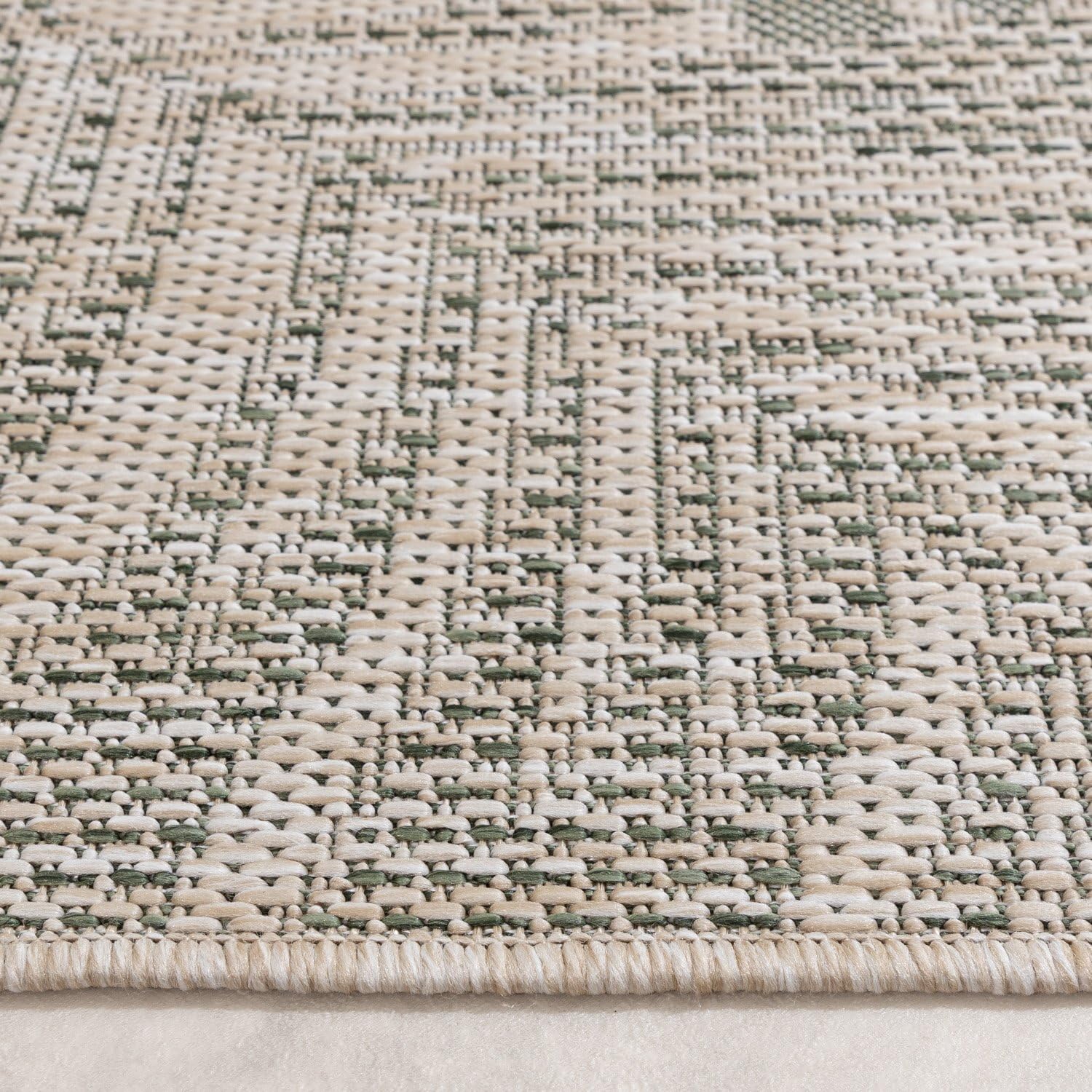 FRAAI | Home & Living Tapis d'extérieur - Tiga Palm Vert - 80x150 cm - Tapis Exterieur Resistant Pluie - Rectangulaire - Terrasse, Jardin, Balcon | Résistant aux intempéries - Synthétique - Polypropylène - Balcon, Jardin/Terrasse - Tapis d'extérieur