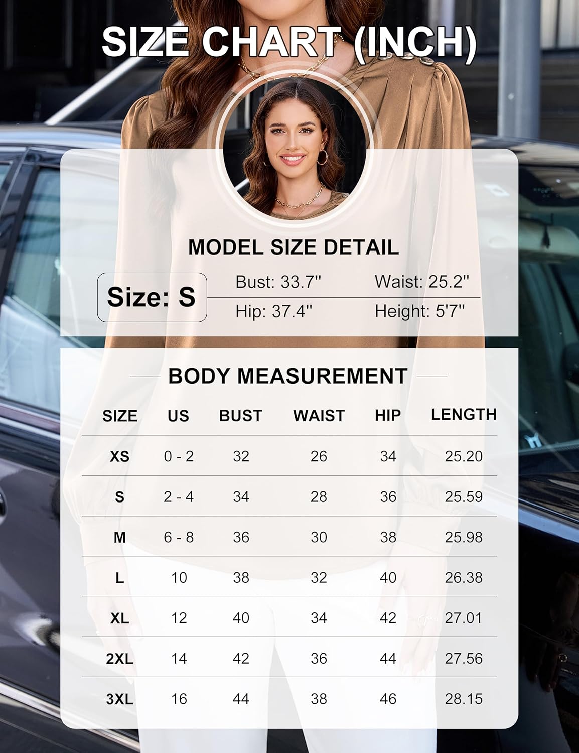 Blooming Jelly Women's Business Casual Tops Dressy Blouses Satin Silk Long Sleeve Shirts 2025 Pleated Fall Outfits - Image 6