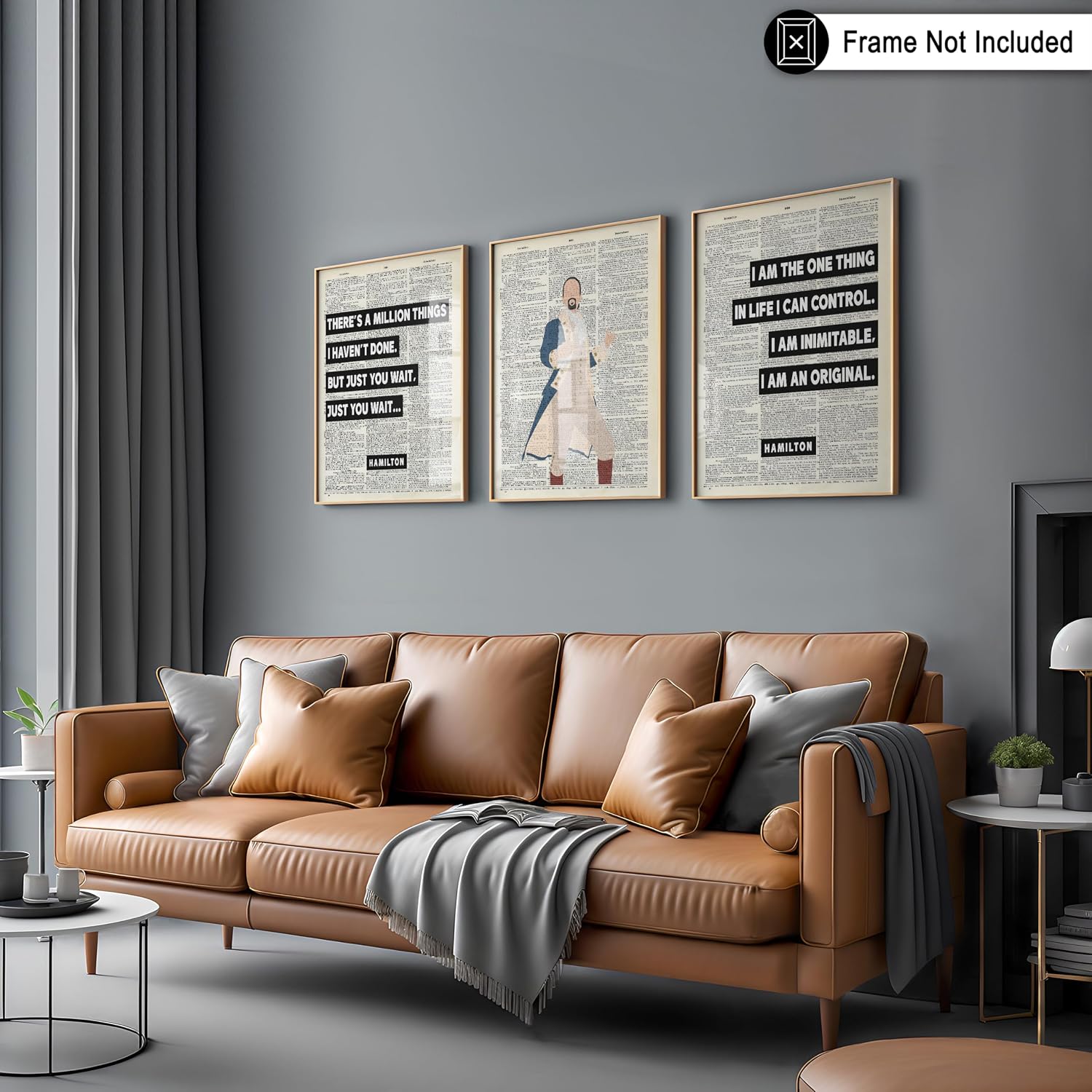 Poster Master 3-Piece I Am An Original Poster - Broadway Musical Print - Motivational Quotes Art - Gift for Men & Women - Inspiring Decor for Living Room, Bedroom or Office - 8x10 UNFRAMED Wall Art