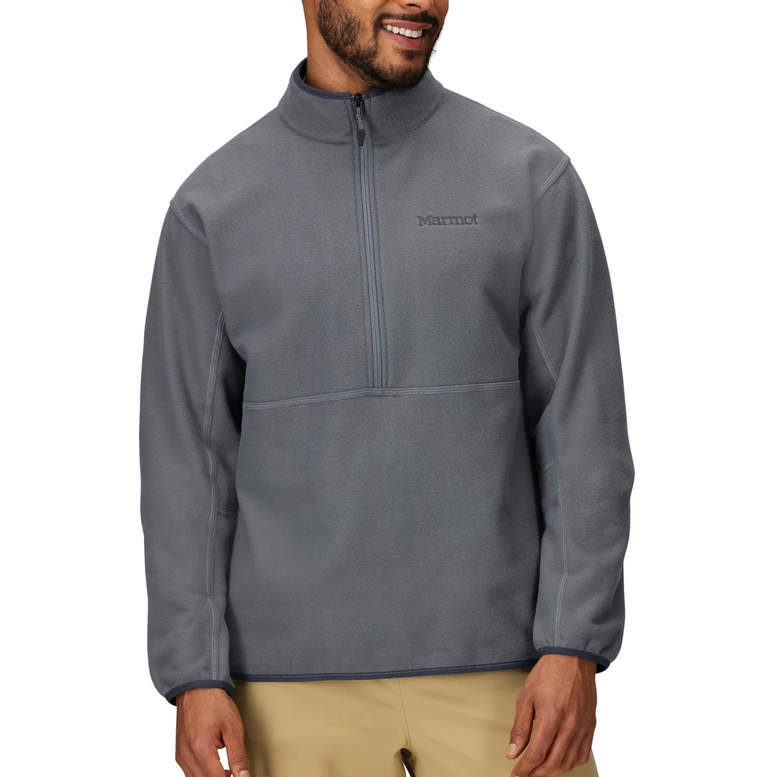 MARMOT Men's Rocklin 1/2 Zip Jacket - Classic, Warm, Lightweight 100-Weight Fleece Layer