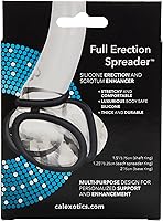 Vista 4 de CalExotics Esparcidor completo de silicona con diseño de 4 anillas, potenciador de erección, (12757_negro)