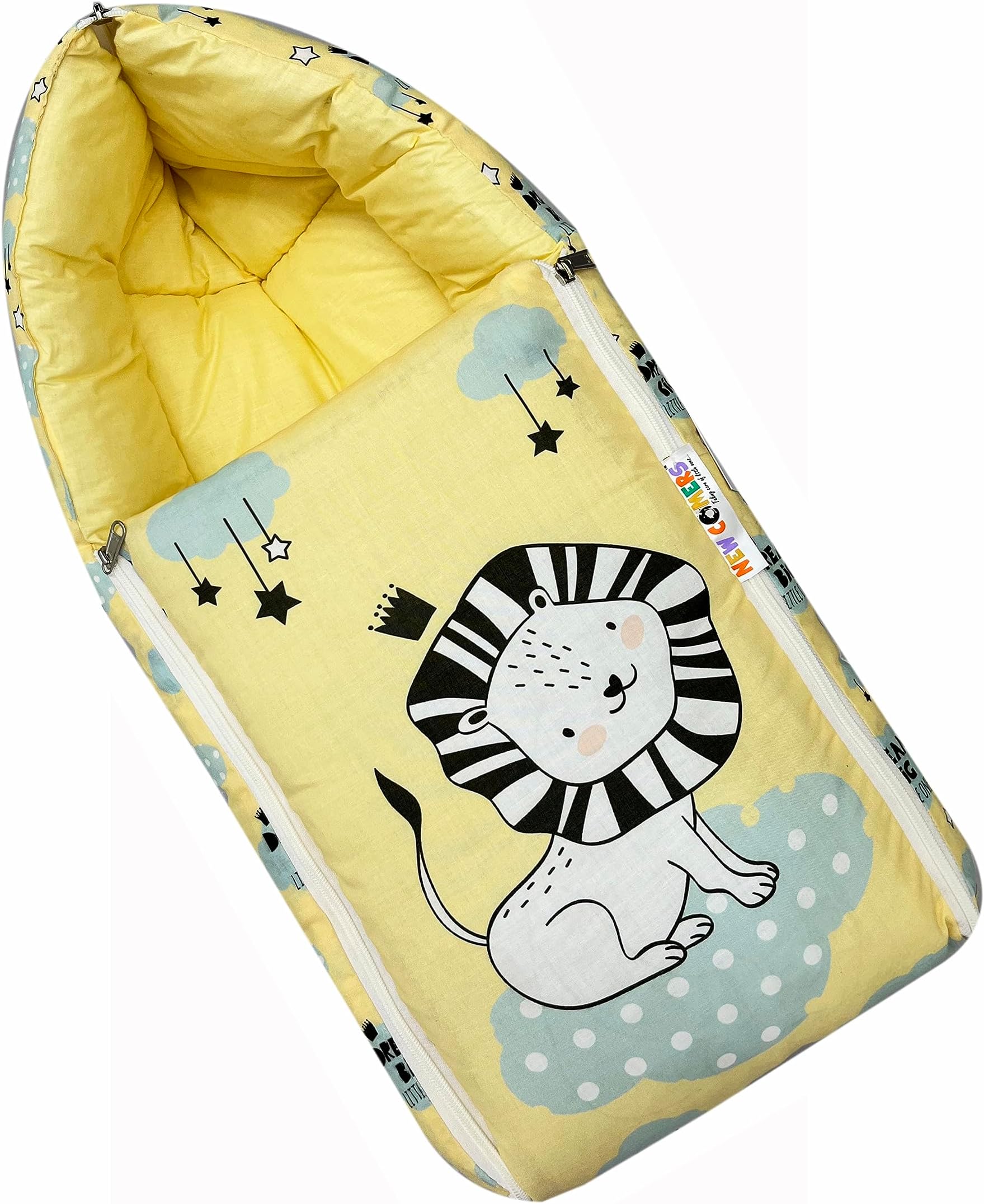 NEW COMERS3 in 1 Baby Bed, Sleeping Bag & Carry Nest, Cotton Baby Bedding for New Born & Infant, Travel Friendly Portable Bassinet, for Baby Carrying & co Sleeping, Unisex Baby Sleeping Bed-854
