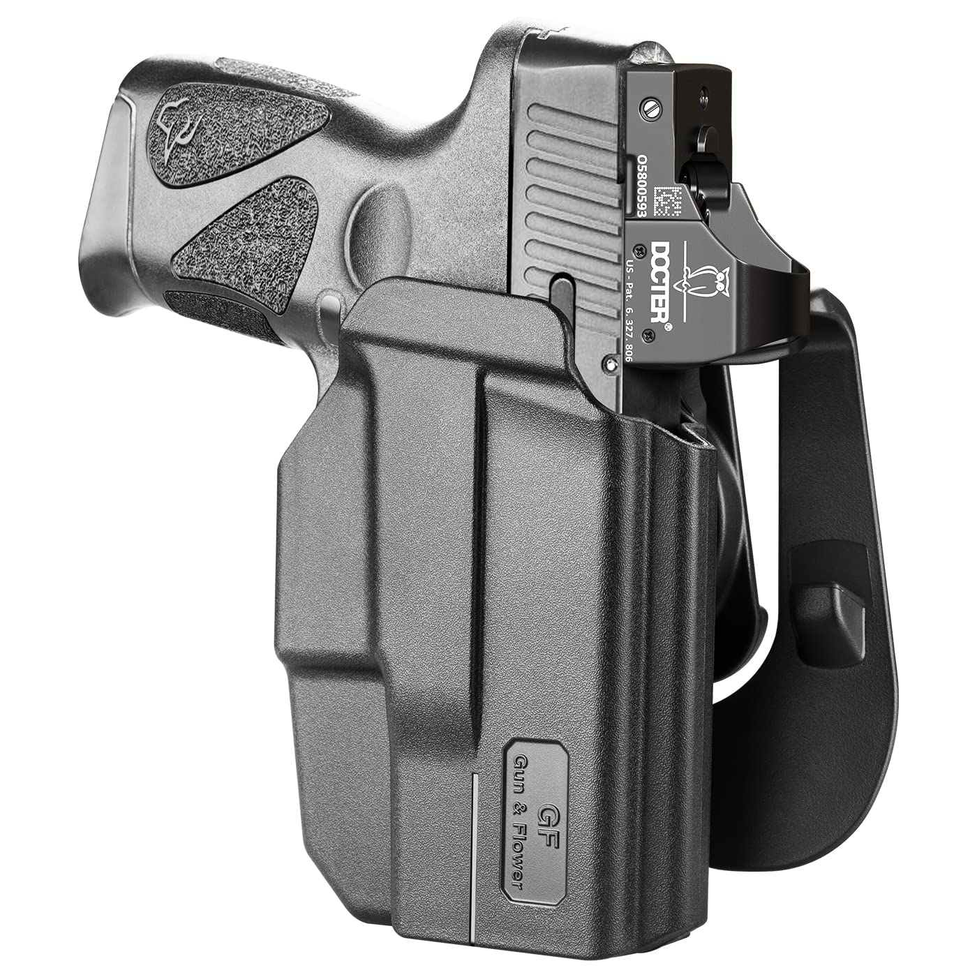 Glock 19/17 Holster, M&P 9/40 M2.0 Holster, OWB Thumb Release Paddle Holster Fits Glock 19 19X 32 44 45, Glock 17 22 31, M&P 9MM/.40 M2.0, SD9 VE/SD40 VE, Taurus G2C/G3C, 1911 5", Optics Compatible