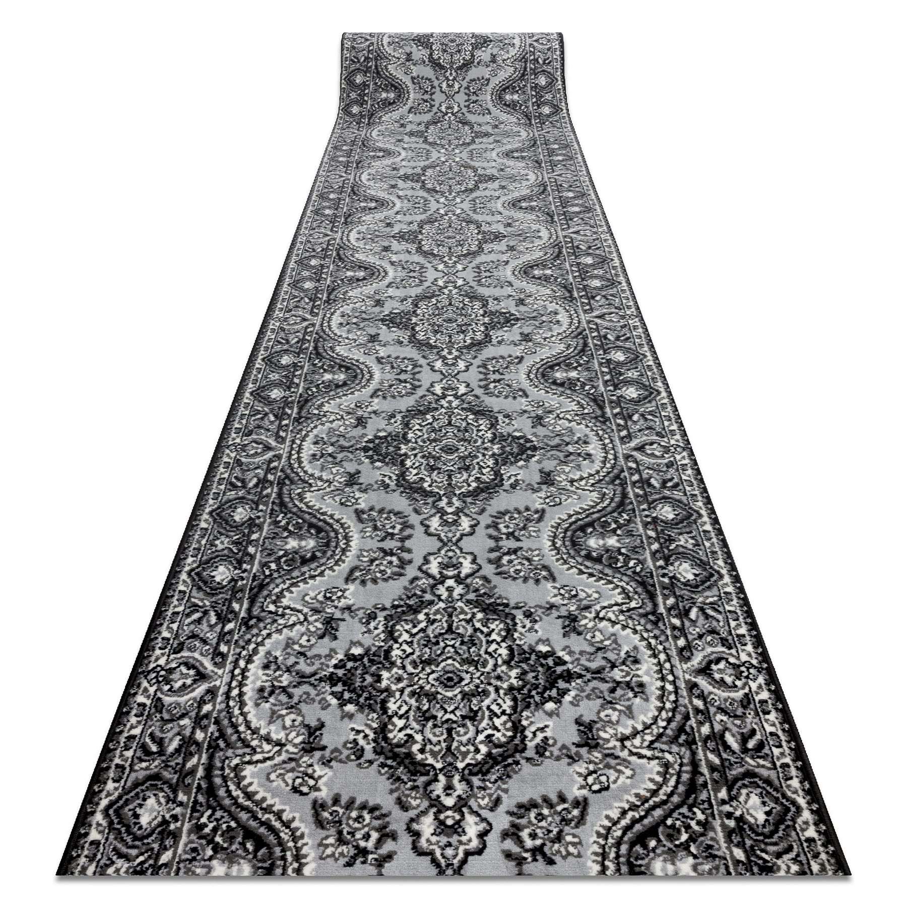 rugsx Läufer BCF MORAD Wiosna Rosette Grau 120x480 cm