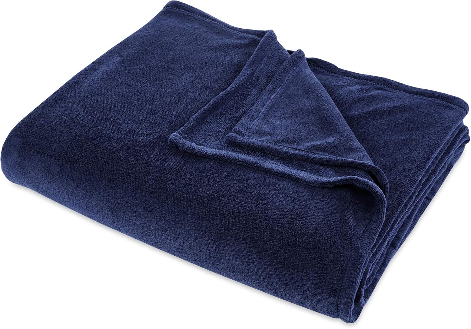 Berkshire Blanket Serasoft Polartec Warmth Technology Luxury Super Soft Cozy Plush Blanket, Navy, King