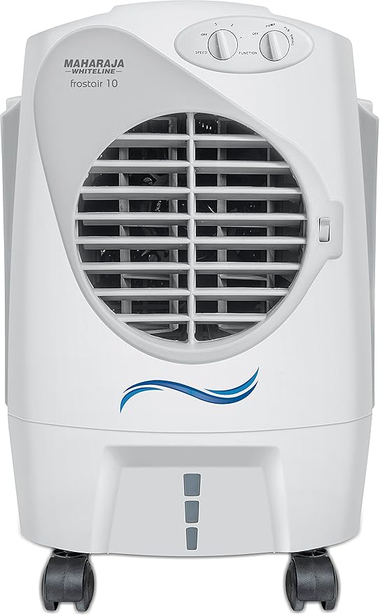 Maharaja Whiteline Frostair Co-125 10-Litre Air Cooler, 10 Liters, White and Grey