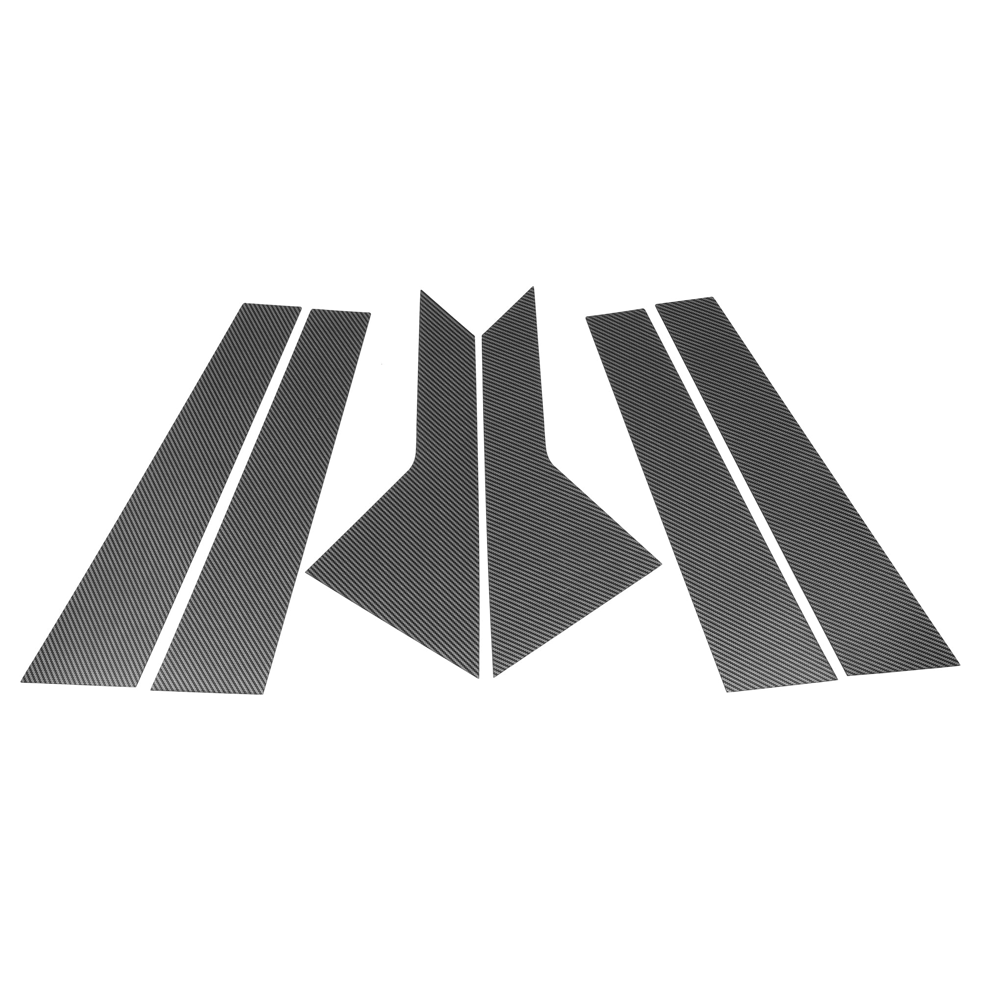 VekAuto 6 Pcs Door Pillar Window Trim for KIA K5 2021-2023 Carbon Fiber Pattern Black Front Rear Left Right Anti Scratch Sticker Pillar Posts Cover