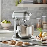 KitchenAid Robot Pâtissier Professionnel 6.6L Relevage Bol, Engrenages Tout Métal, 11 Vitesses, Démarrage Progressif, Protection Surchauffe, Argent Contour - 3