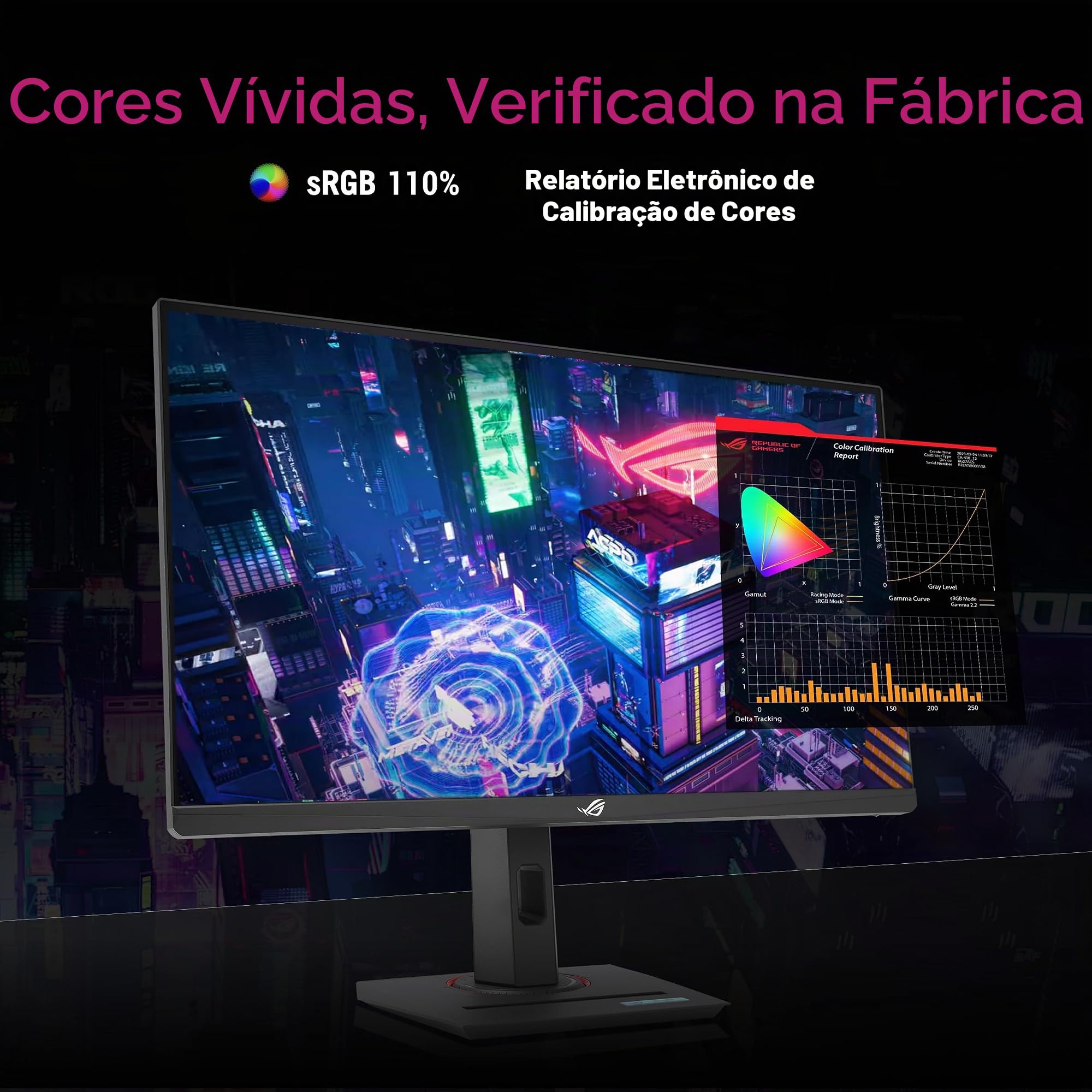 ASUS ROG Strix Monitor de jogos USB-C HDR400 de 24,5 polegadas