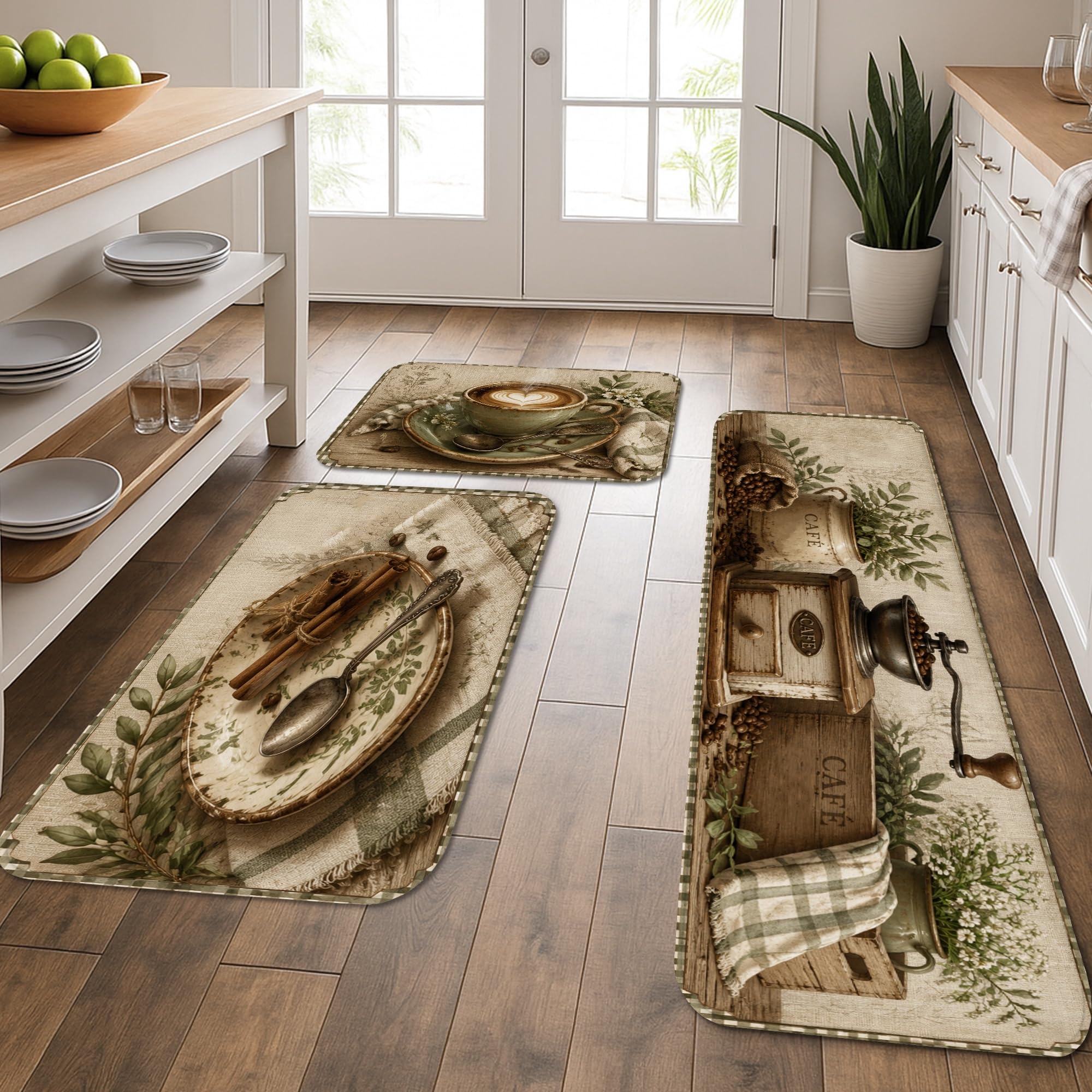 Tapis de cuisine vintage lavable idéal devant l'évier ou dans la buanderie