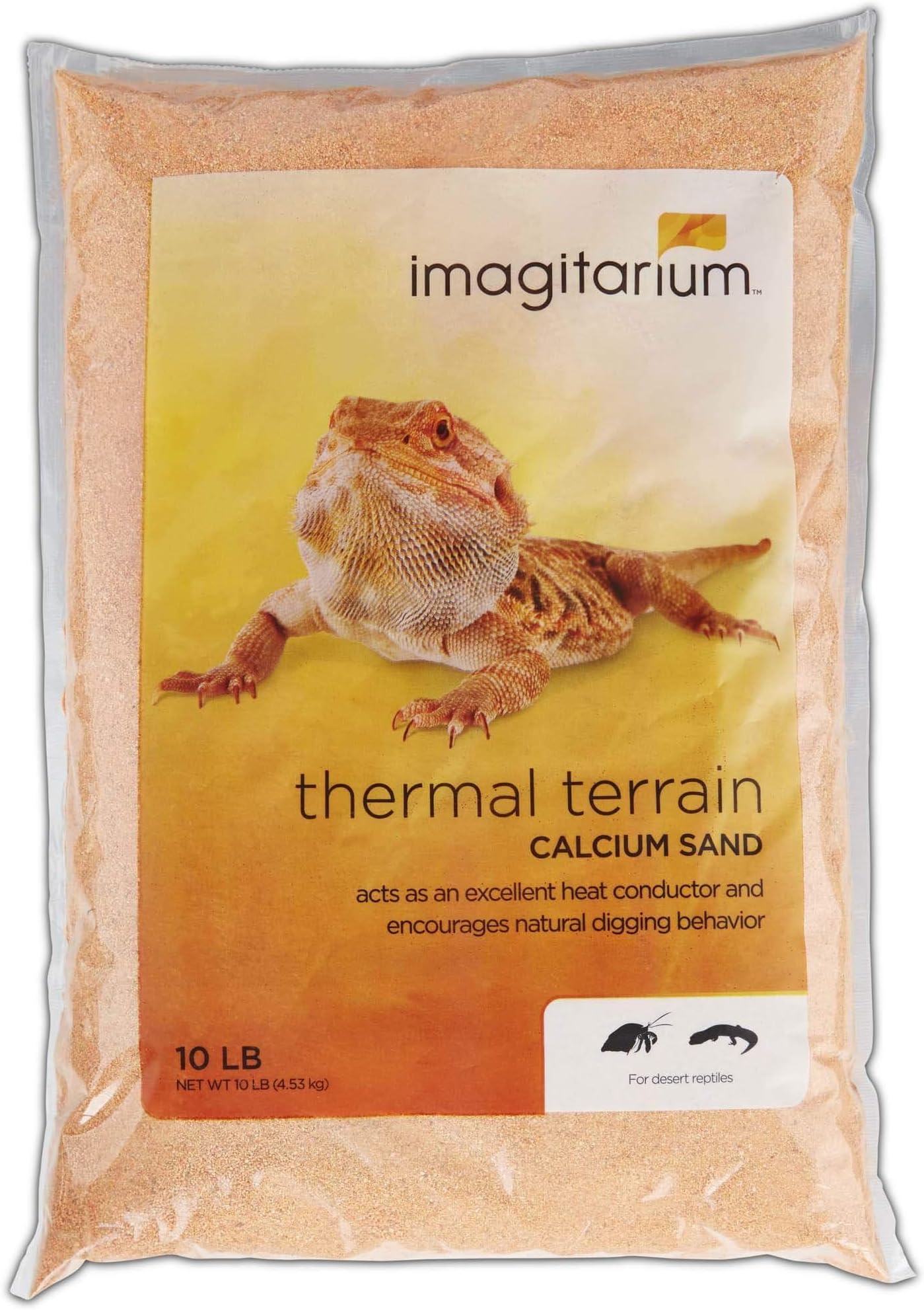 imagitarium Orange Calcium Reptile Sand 10lbs