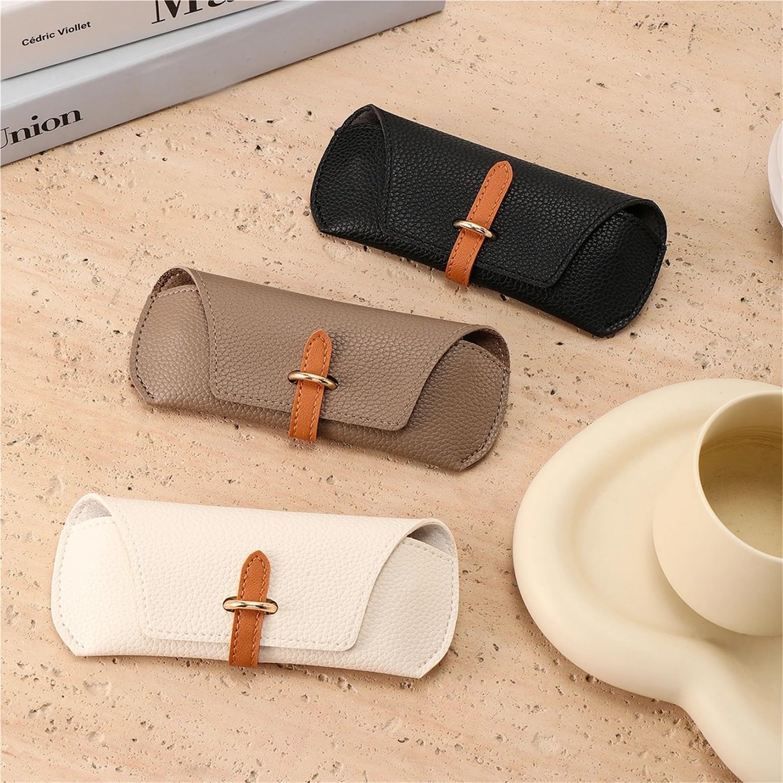 Sonnenbrillen etui 1 Stück Brillenetui Aus PU-Leder Lesetasche For Damen Und Herren Sonnenbrillenaufbewahrung Brillenbox Brillenschutz für Stilvoll Tragbar