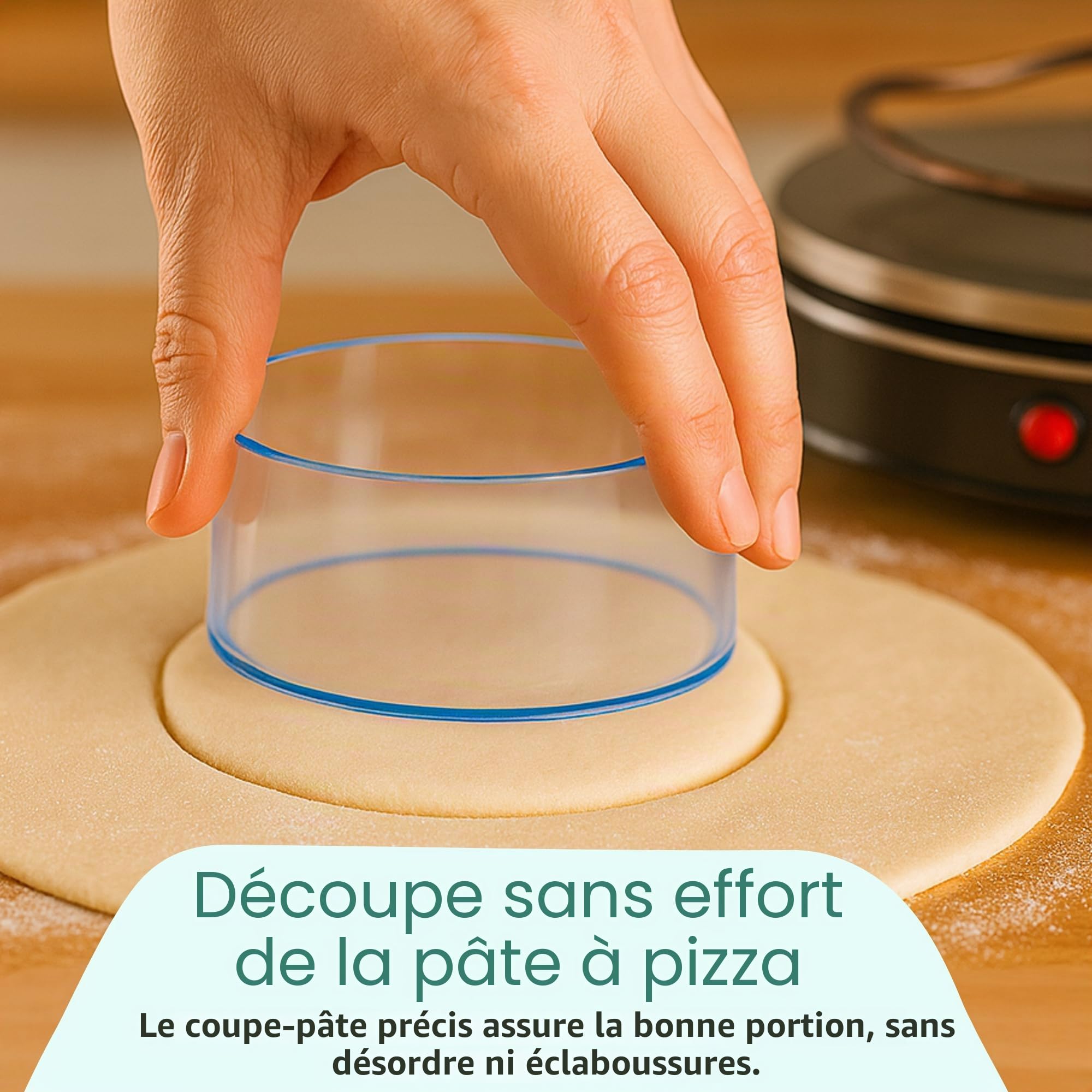 Emerio PO-115985 Four à pizza, couvercle en terre cuite, fait à la main, design breveté, pour mini pizza, véritable plaisir familial pour 4 personnes