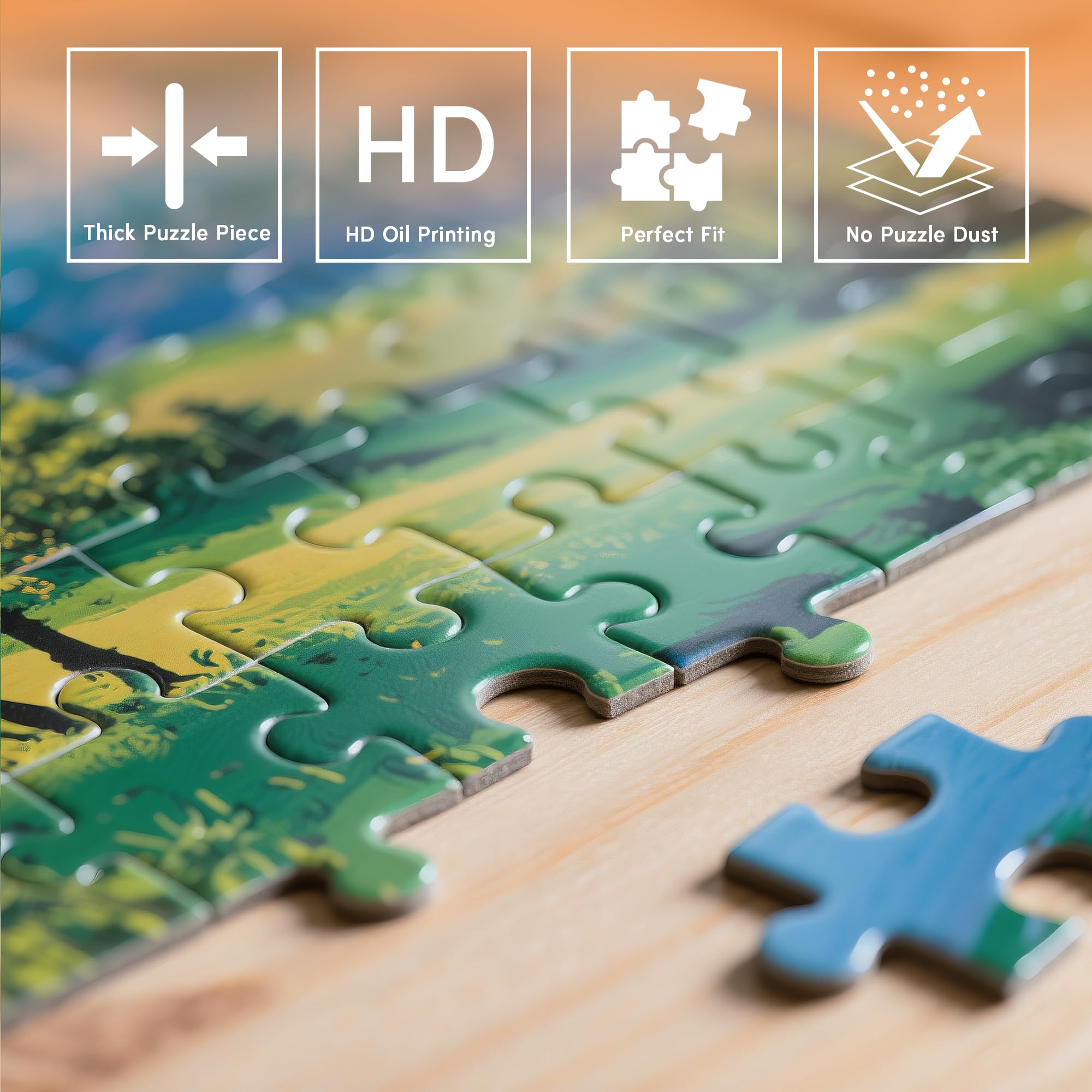 1000 Elementów Puzzle dla Dorosłych - Trudne i Wymagające - Prezent dla Miłośników Puzzli Tukan (styl malarstwa olejnego 70 x 51 cm)