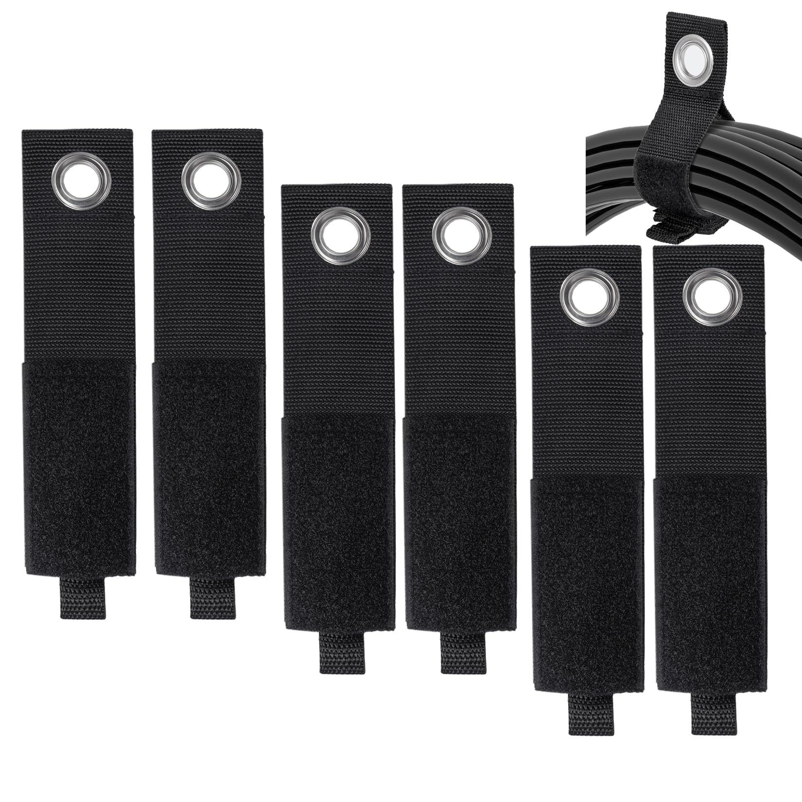 Organizador de cables fácil de colgar en ganchos para un almacenamiento duradero