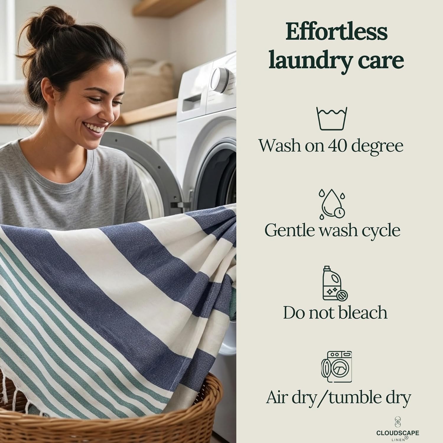 CLOUDSCAPE Oversized Beach Towels Bulk 6 Pack - 39"x71", Highly Absorbent, Sand Free Beach Essentials for Women, Quick Dry Lightweight Pool Towel, Easy Pack Travel Turkish Towel Premium, Multicolor7