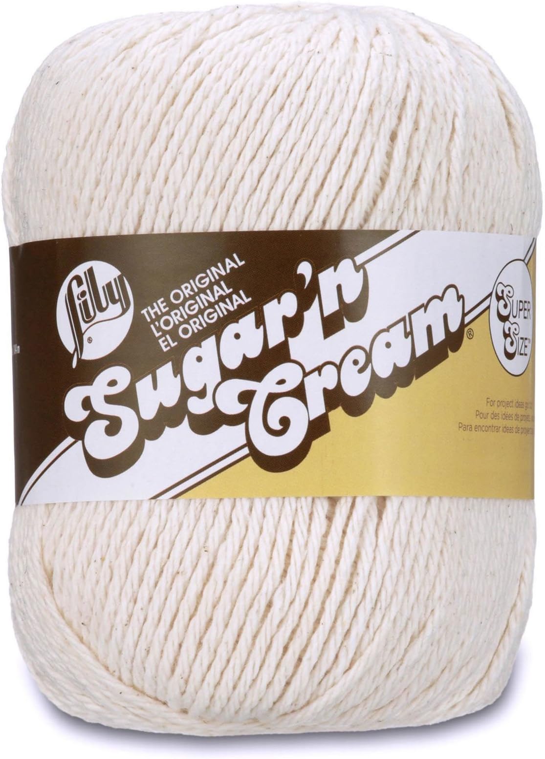 Sugar 'n Cream -70.9gm Ecru, Big Ball, Dark Orchid