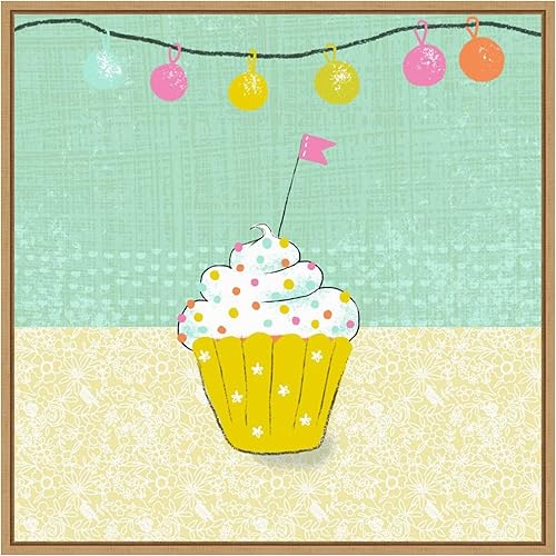 Miniatura 12 de Amanti Art Framed Canvas Wall Art 16x16 Retro Birthday IV by Chariklia Zarris, Framed Wall Art Canvas, Still Life Artwork, Traditional Decor, Small