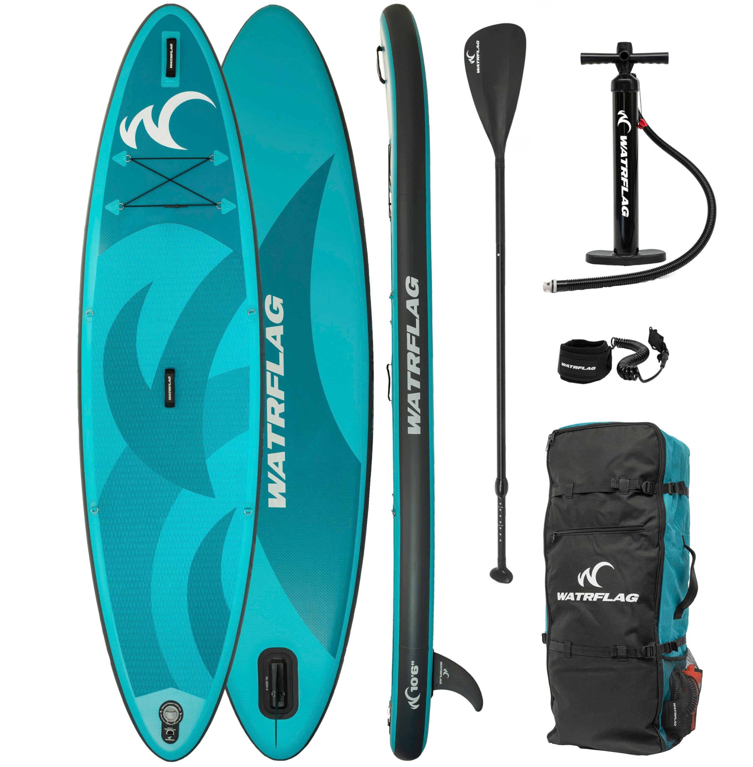 Hochwertiges aufblasbares SUP Board- WATRFLAG Glide 10'6“- Allround- Komplettset