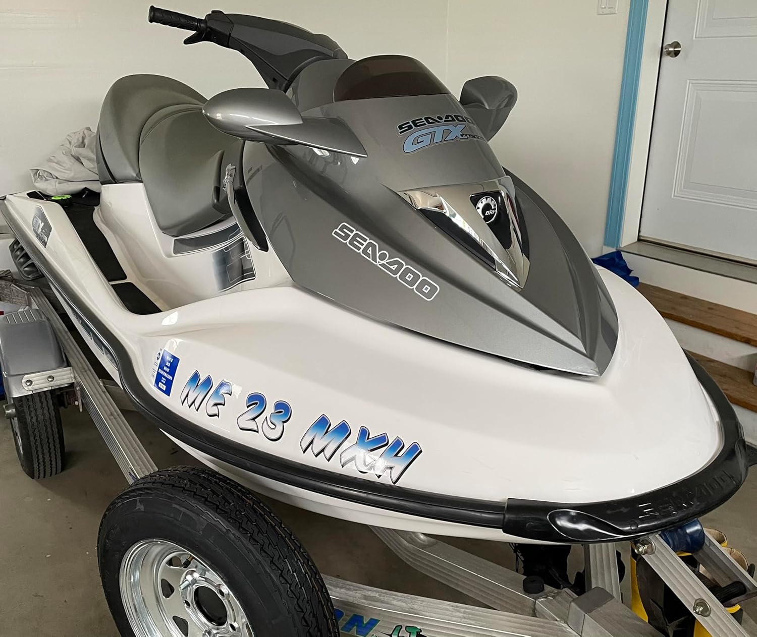 Boat Registration Numbers & Letters (Two Decals) Custom Vinyl State Hull Stickers Vinyl Marine Decal Graphics X2 GR (Gradient Colors) - Image 8