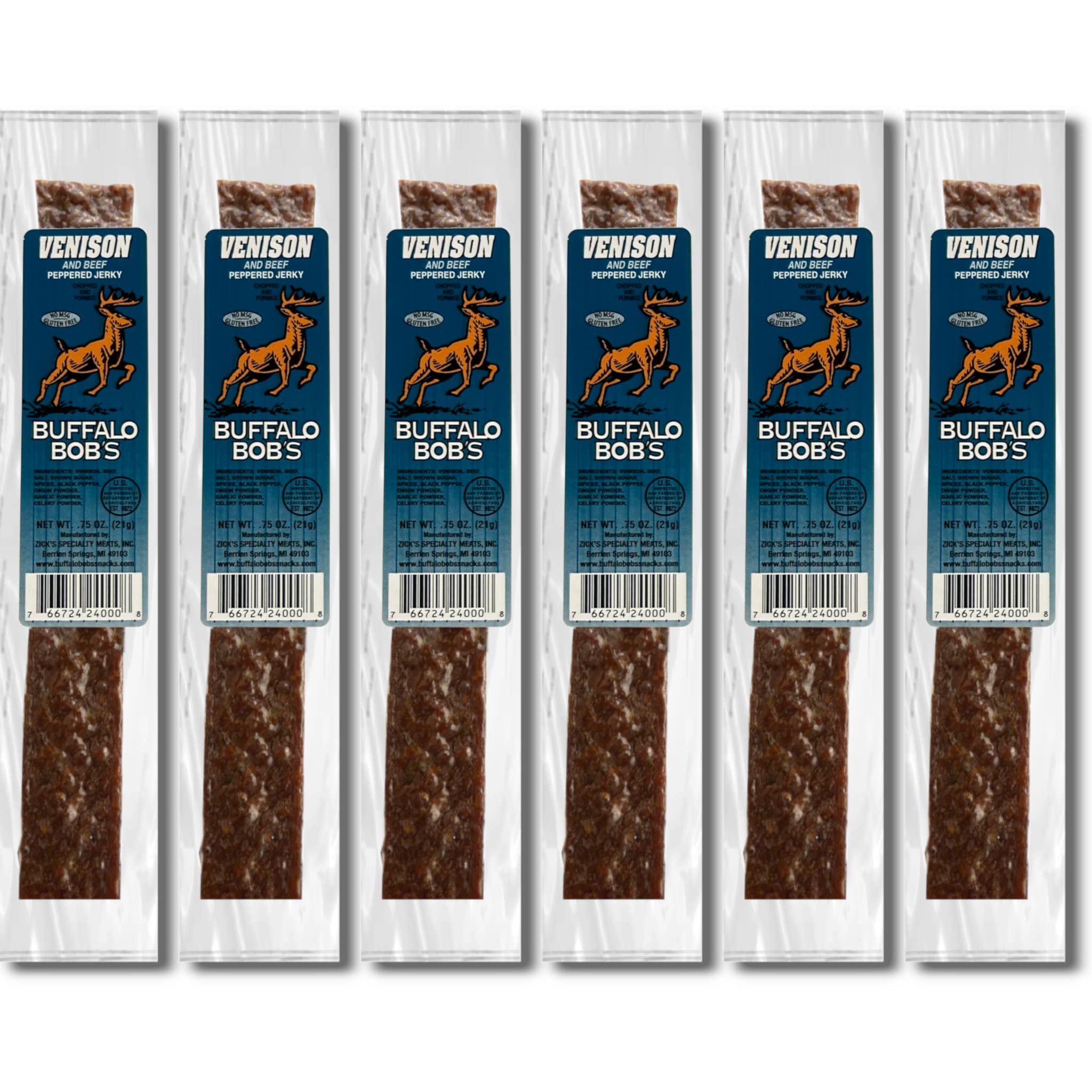 Venison Peppered Jerky 6 Pack