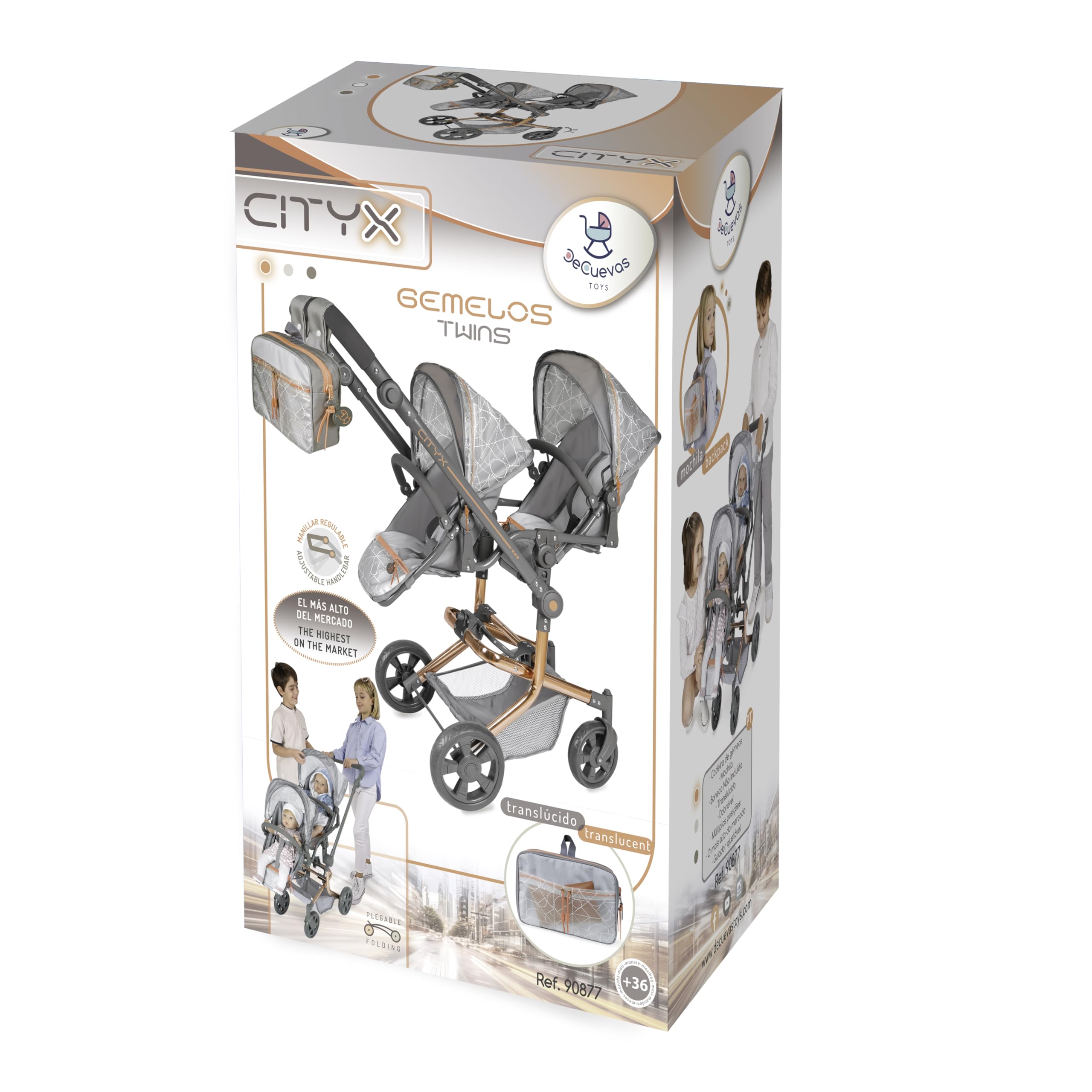 Wózek dla lalek DeCuevas Cytix Twin 90877