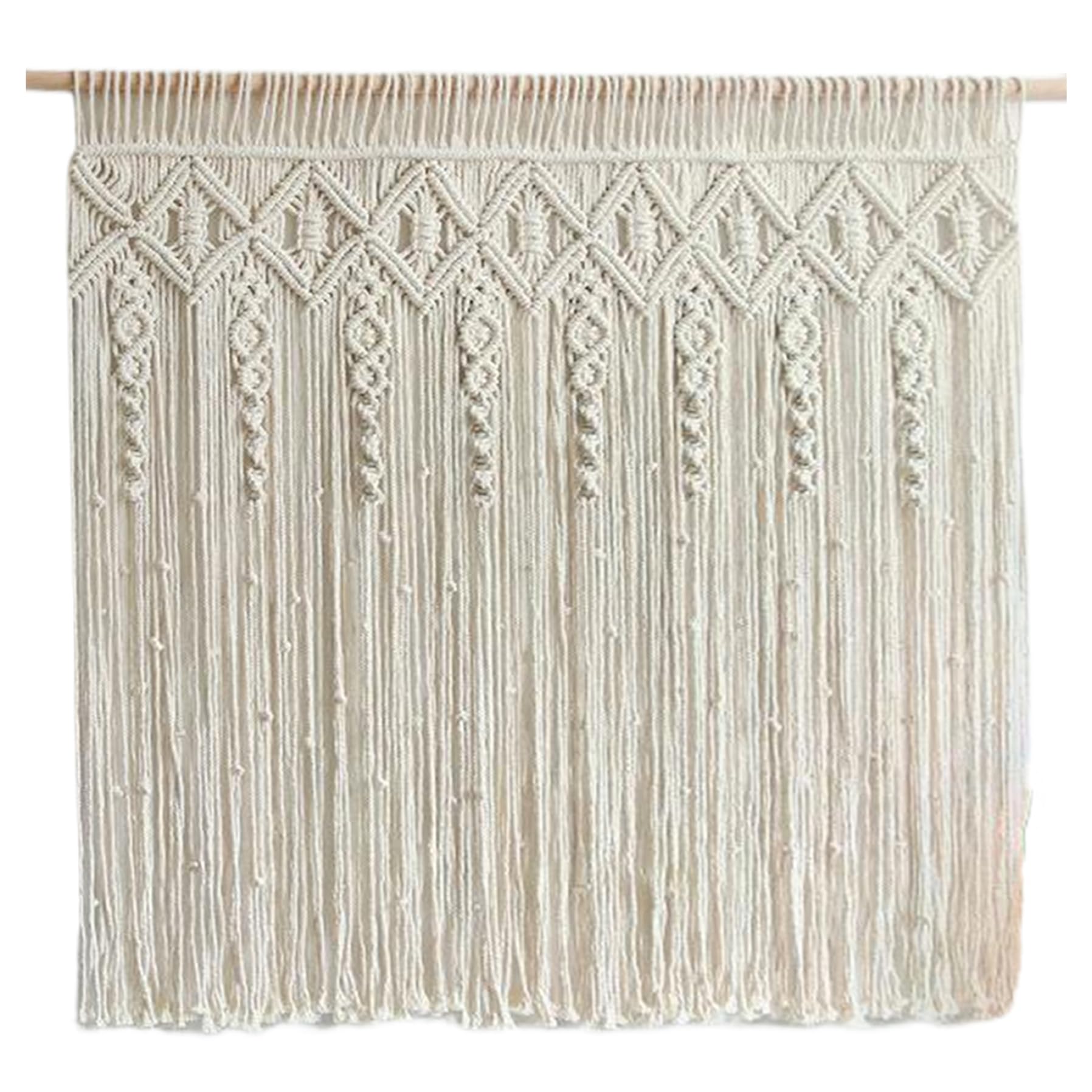 Cortinas de macramé bohemias de 47x32" para renovar las ventanas y armarios de tu dormitorio