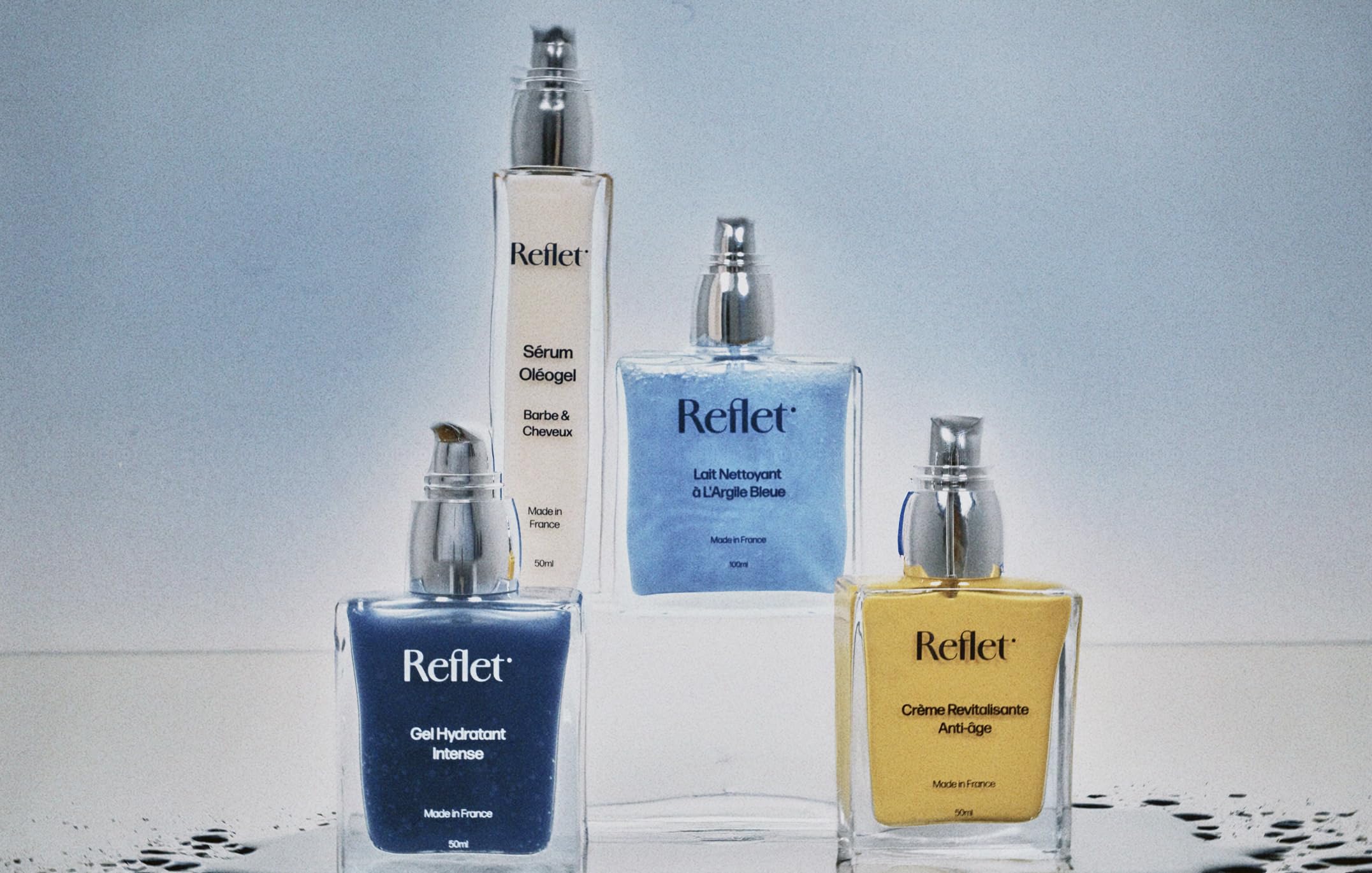 Reflet Cosmetique – Set Ritual Revitalisierend angereichert – Gesichtsreiniger + feuchtigkeitsspendendes Gesichtsserum + Bart- und Haarserum + Anti-Aging Gesicht