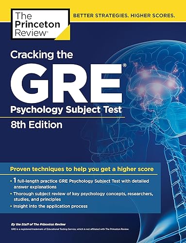 Cracking the GRE Psychology Subject Test, 8th Edition (Graduate School Test Preparation)